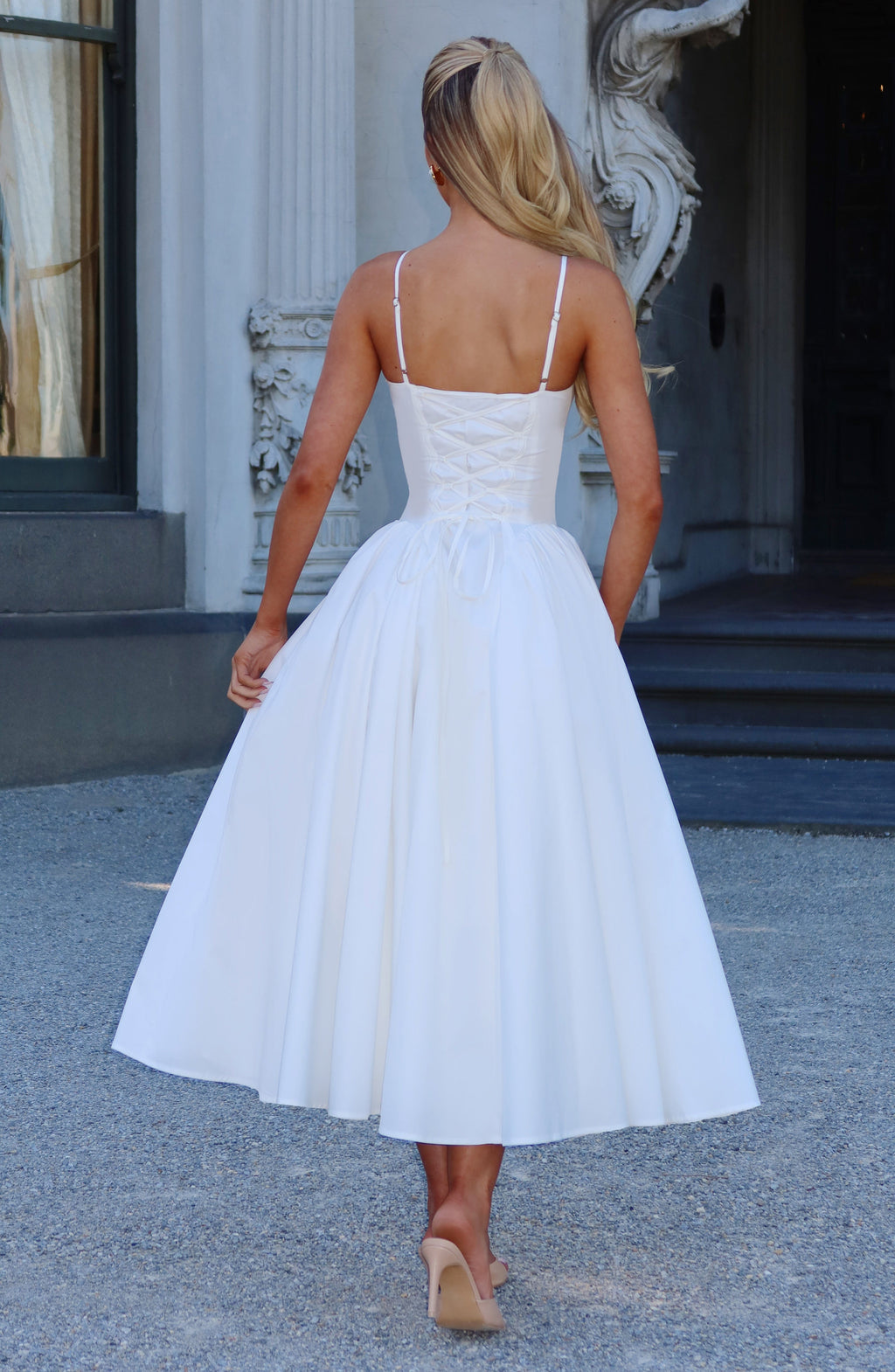 Emma™ marfil: vestido midi para una graduación, foto 5