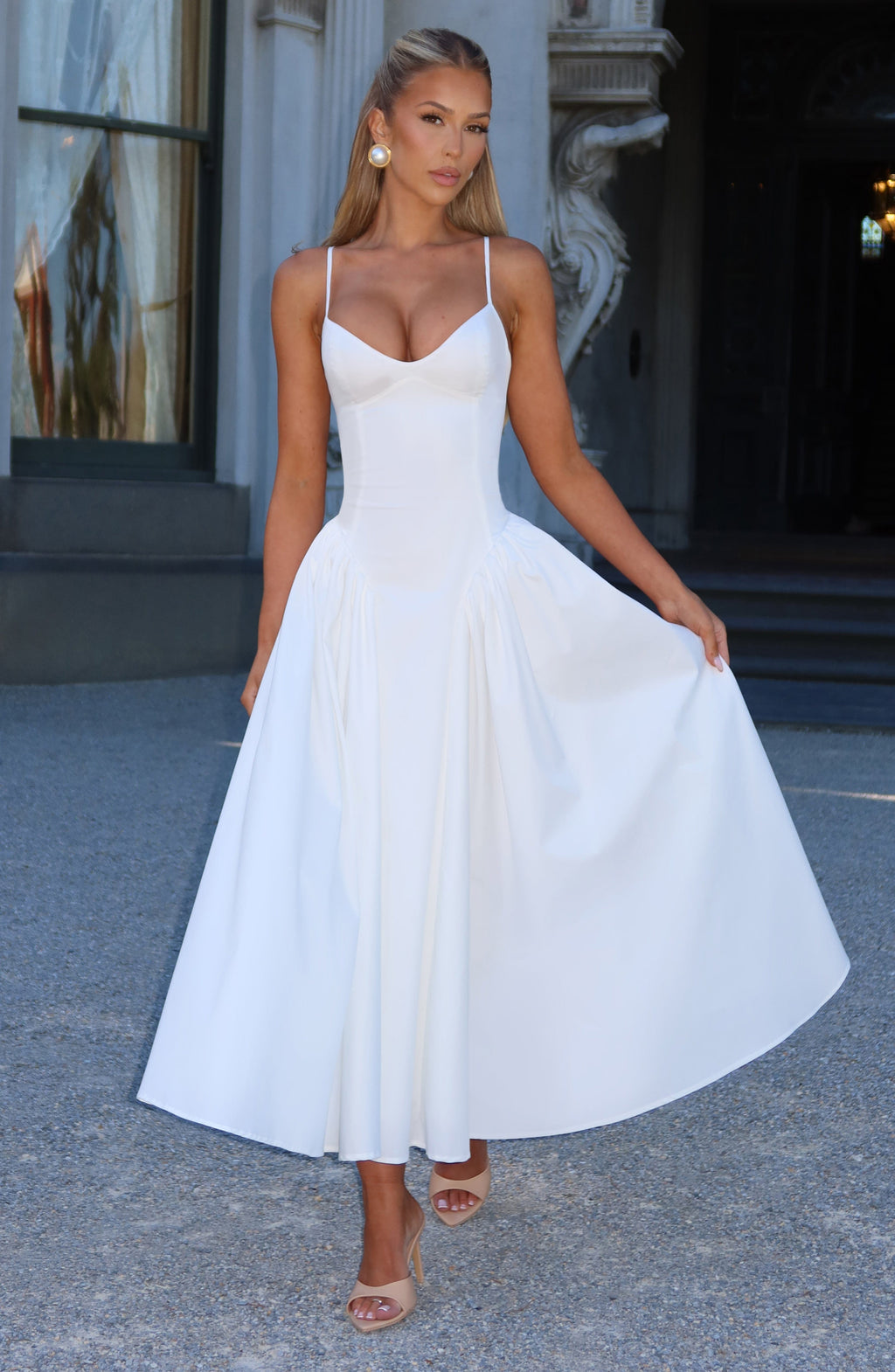 Vestido de evento Emma™ marfil con corsé, foto 4
