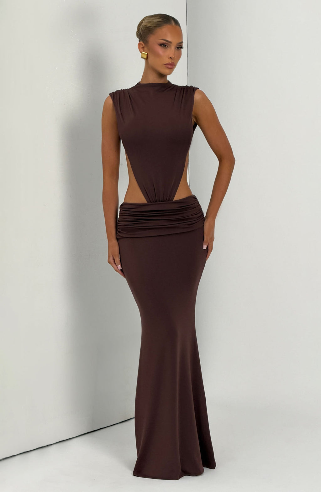 Vestido Fernanda™ ciruela con fruncido favorecedor, foto 9