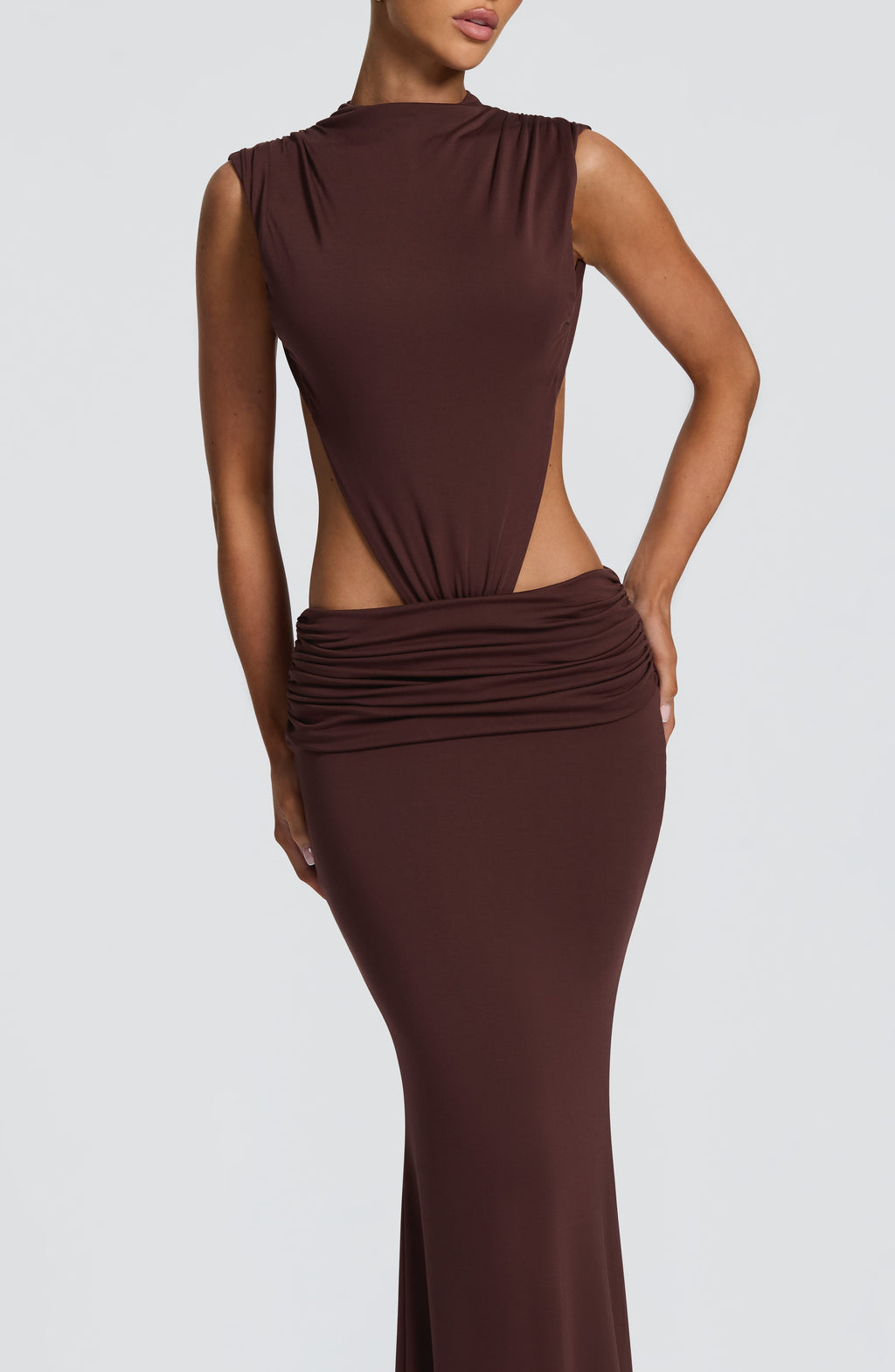 Vestido Fernanda™ ciruela con espalda al aire, foto 7