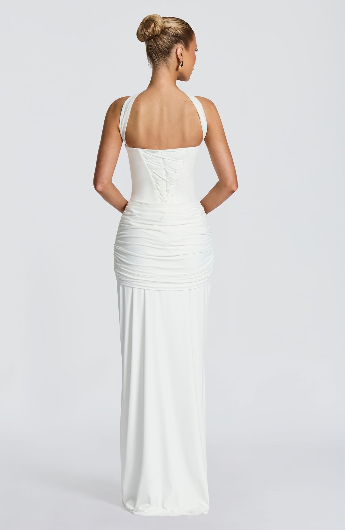 Vestido de evento Gema™ marfil con palabra de honor, foto 4