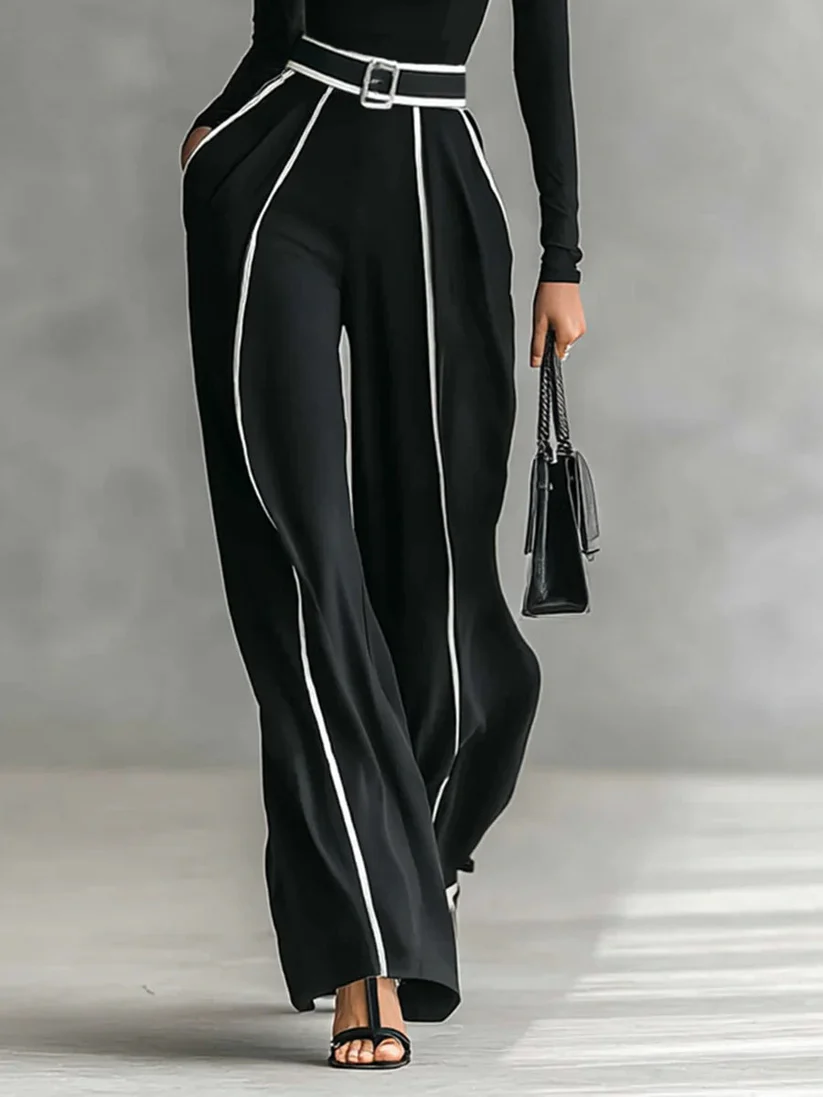 Emilia™ en negro, conjunto de cuello alto