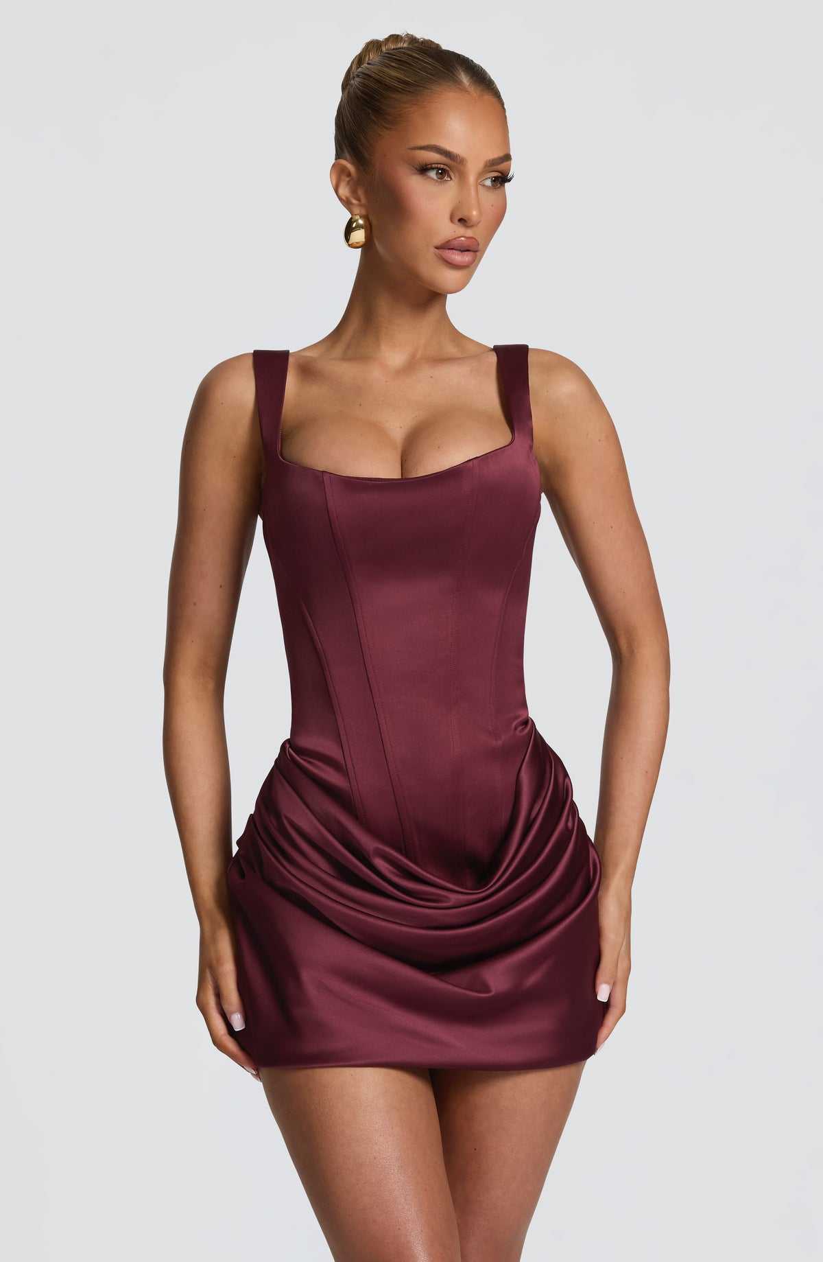 Isabel™ cereza: vestido corto para una cena, foto 5