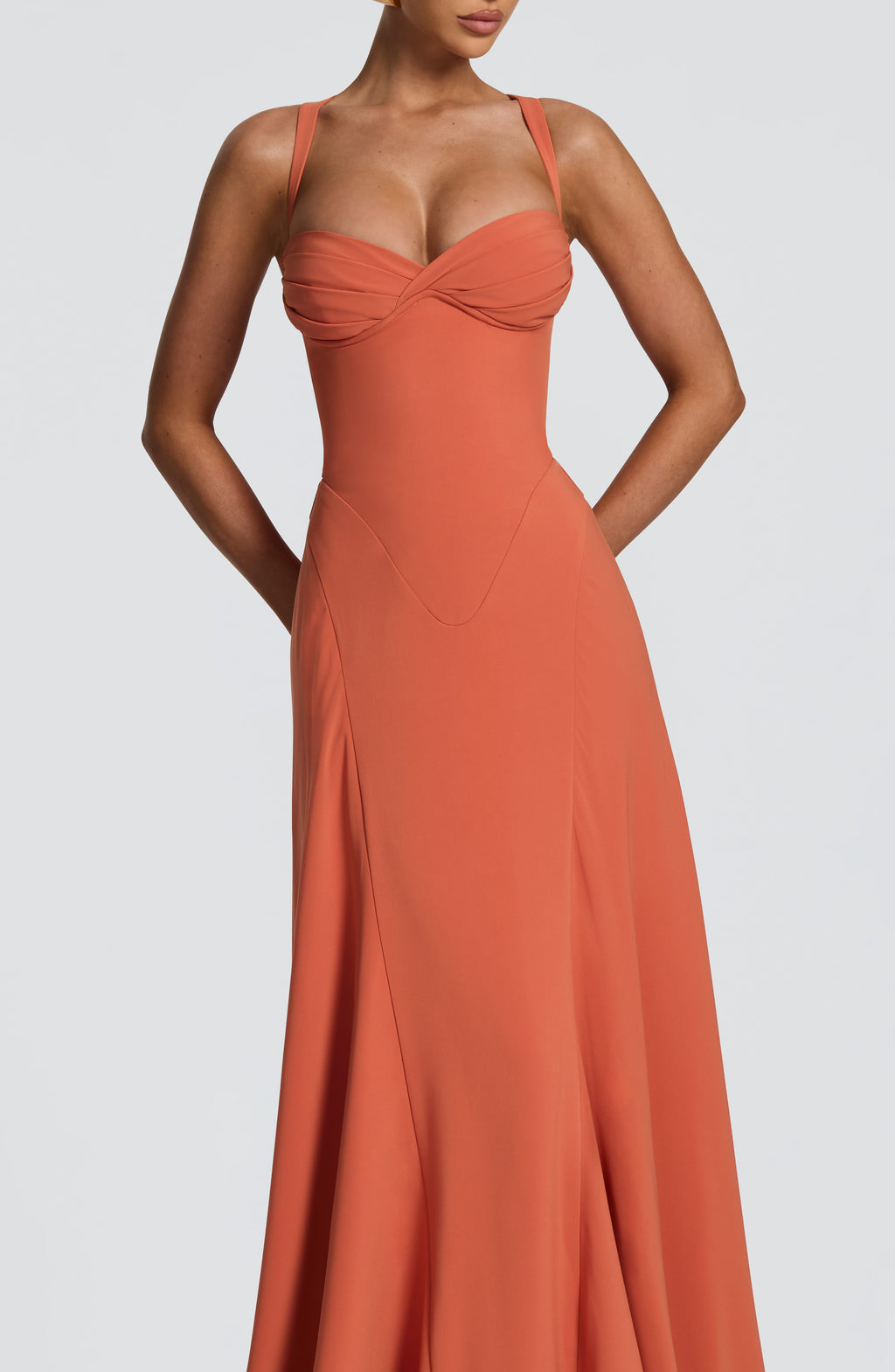 Irene™ naranja: vestido largo para una boda de tarde, foto 5