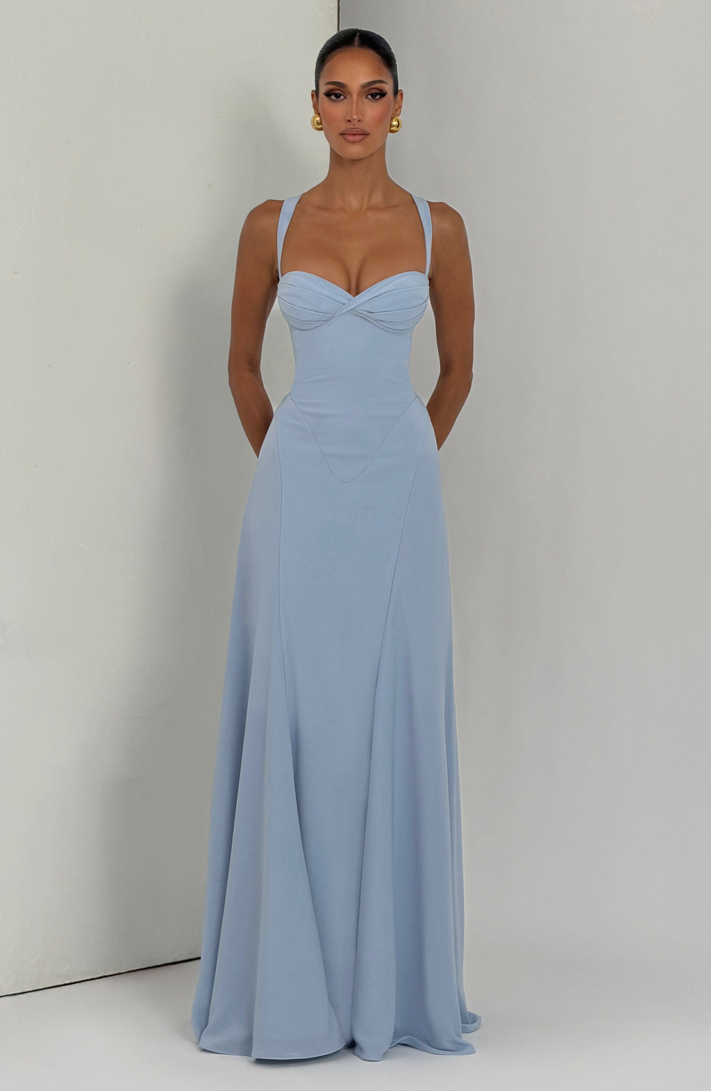 Vestido Irene™ azul glaciar con corsé, foto 7