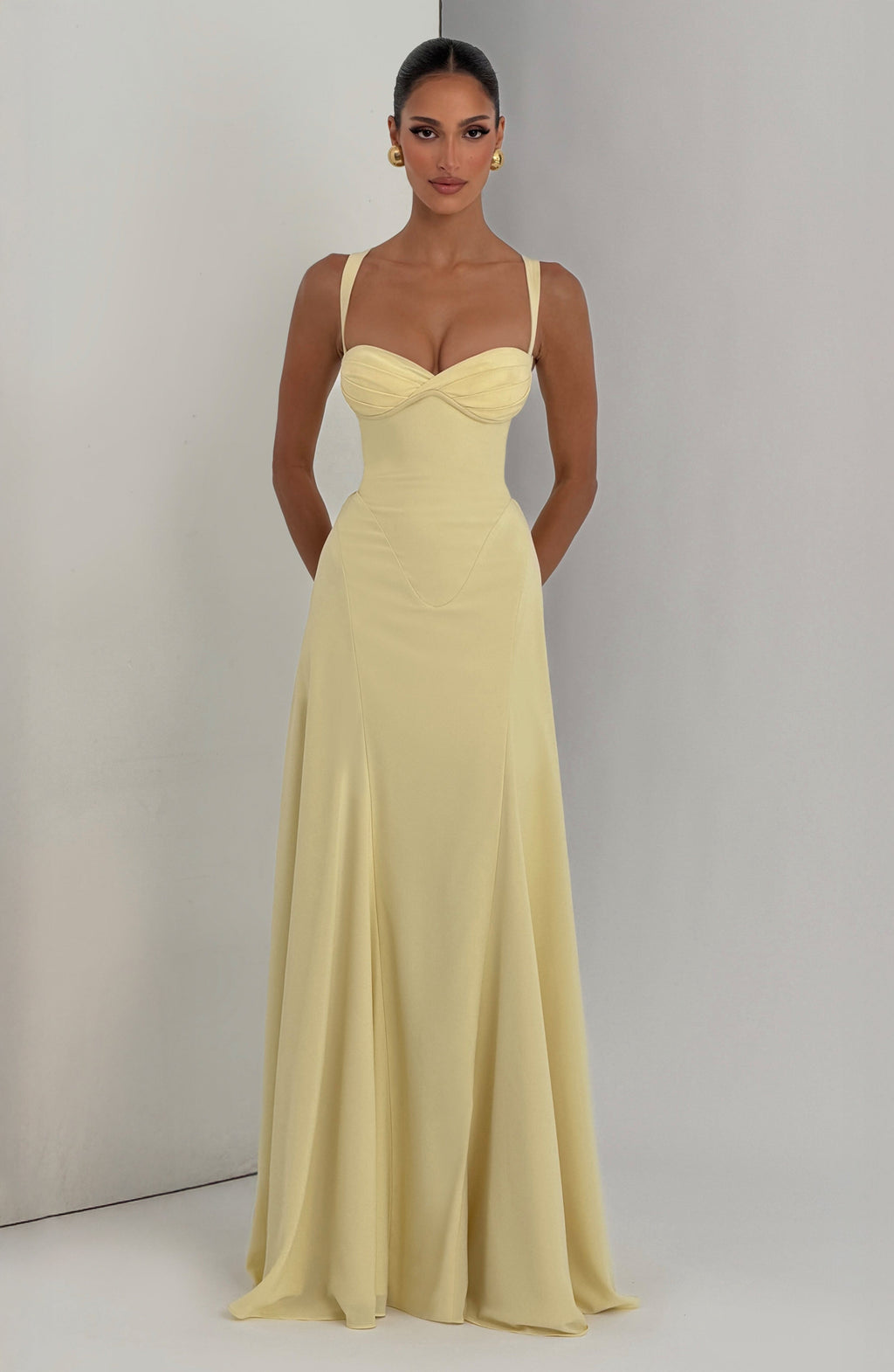 Irene™ amarillo limón: vestido largo para una boda de tarde, foto 5