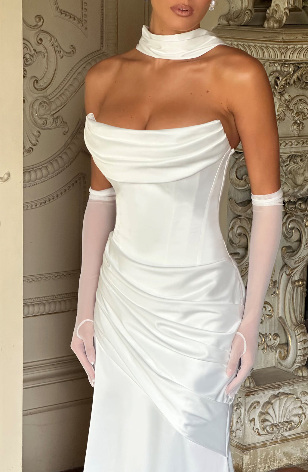 Look para una cena de gala: vestido Cristina™ en marfil, foto 6