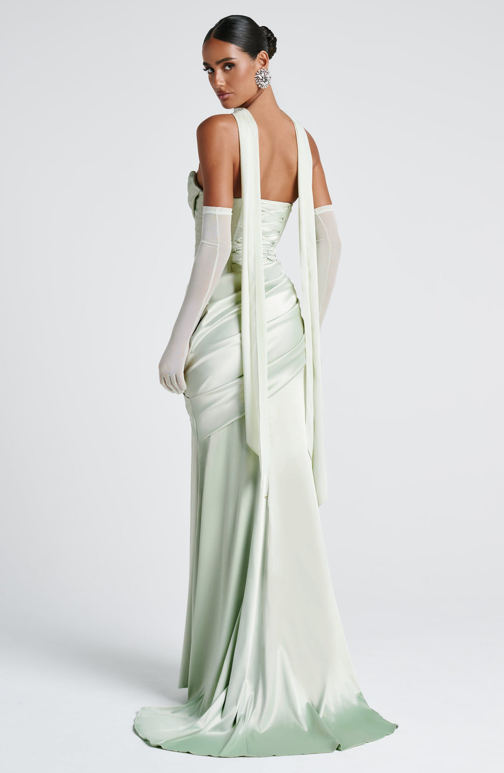 Look para una boda de noche: vestido Cristina™ en menta, foto 6