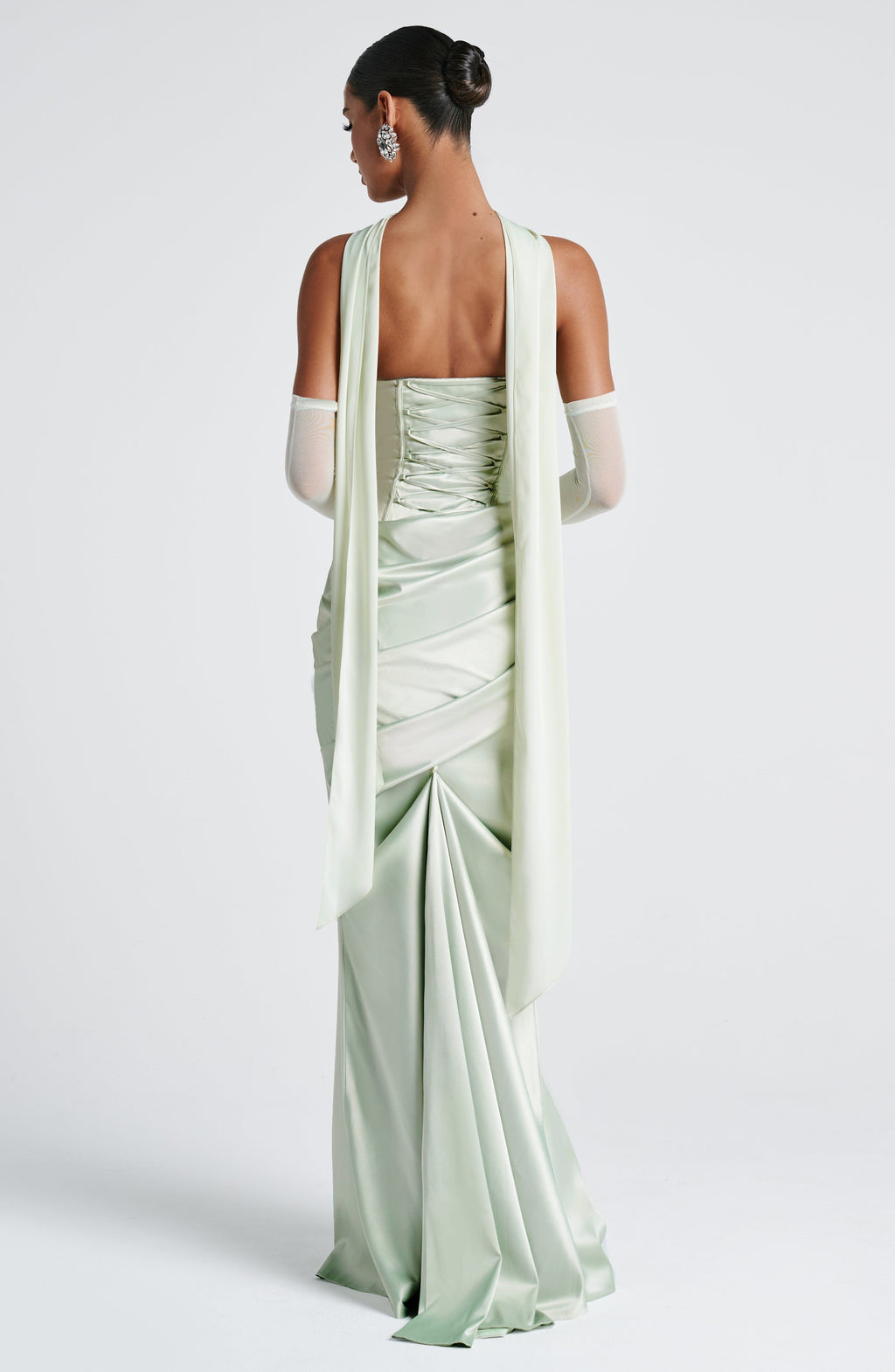 Vestido Cristina™ menta con corsé, foto 7
