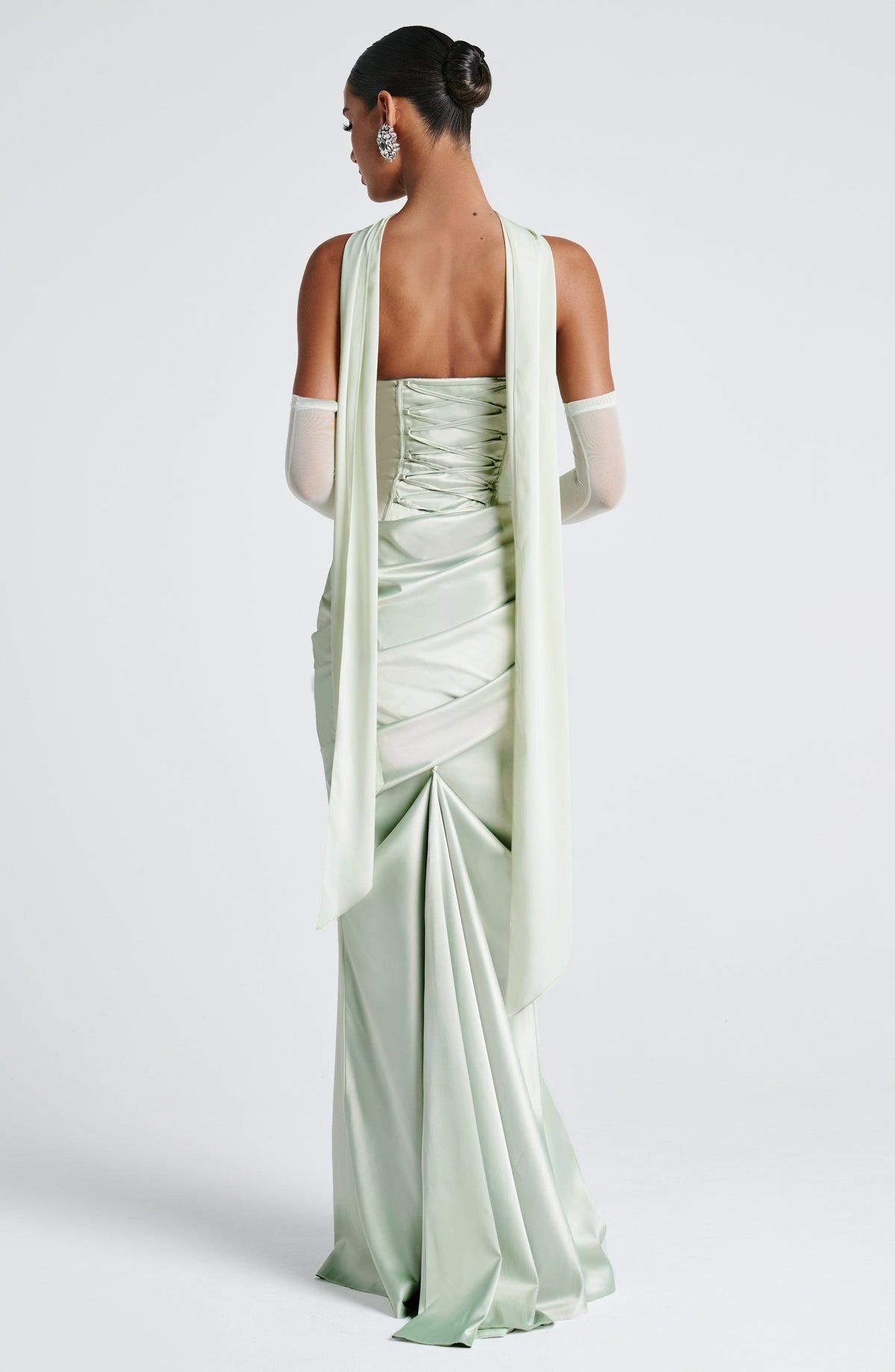 Vestido Cristina™ menta con corsé, foto 7