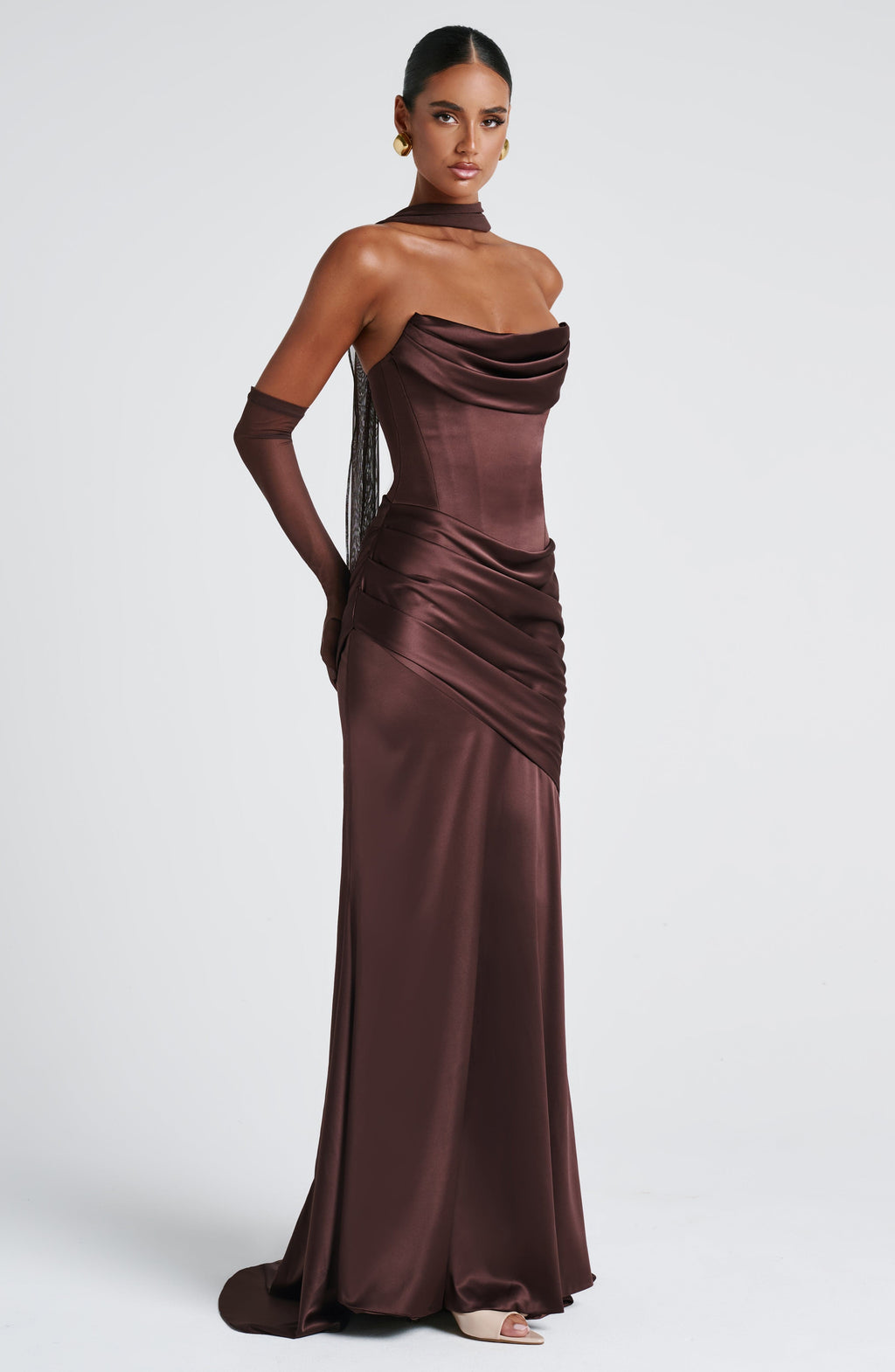 Look para una boda de noche: vestido Cristina™ en ciruela, foto 6