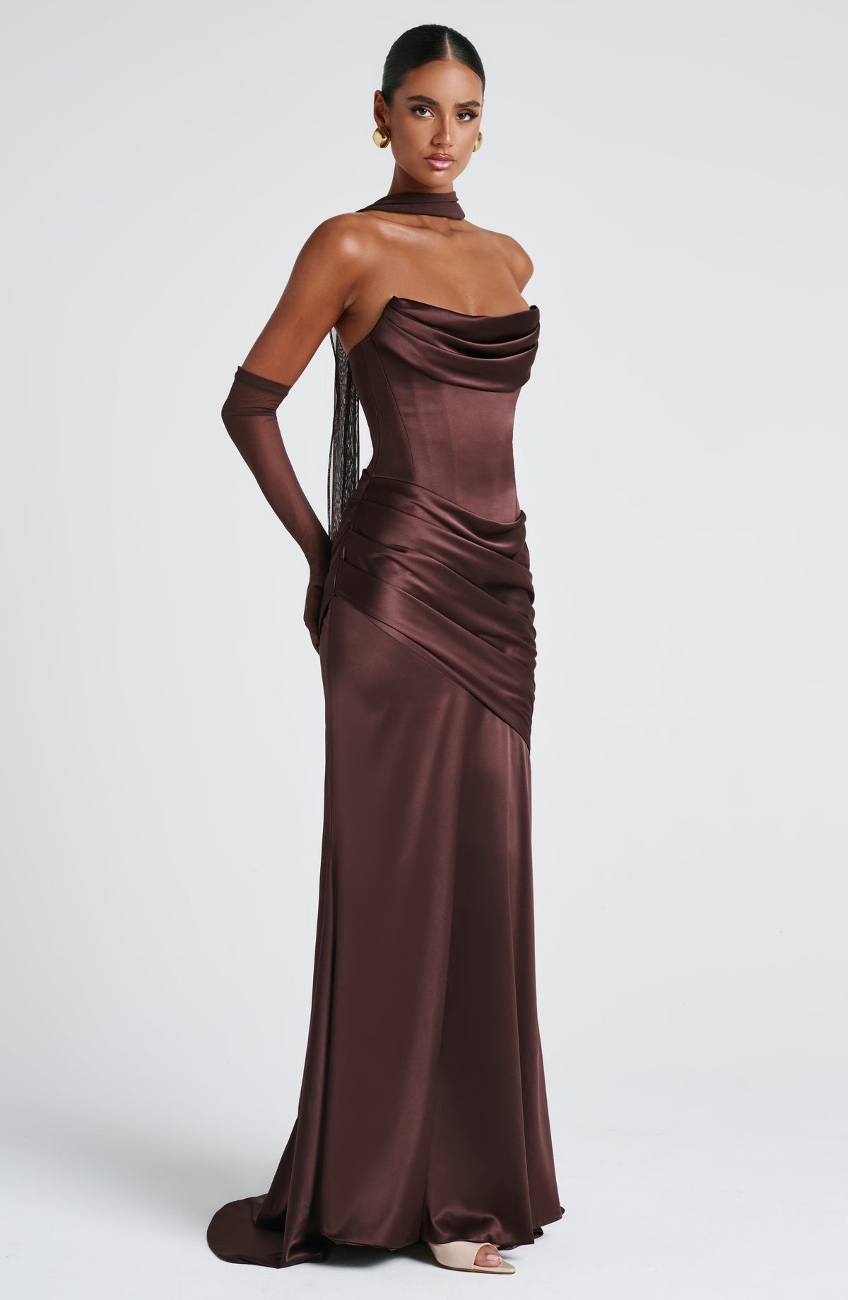 Look para una boda de noche: vestido Cristina™ en ciruela, foto 6