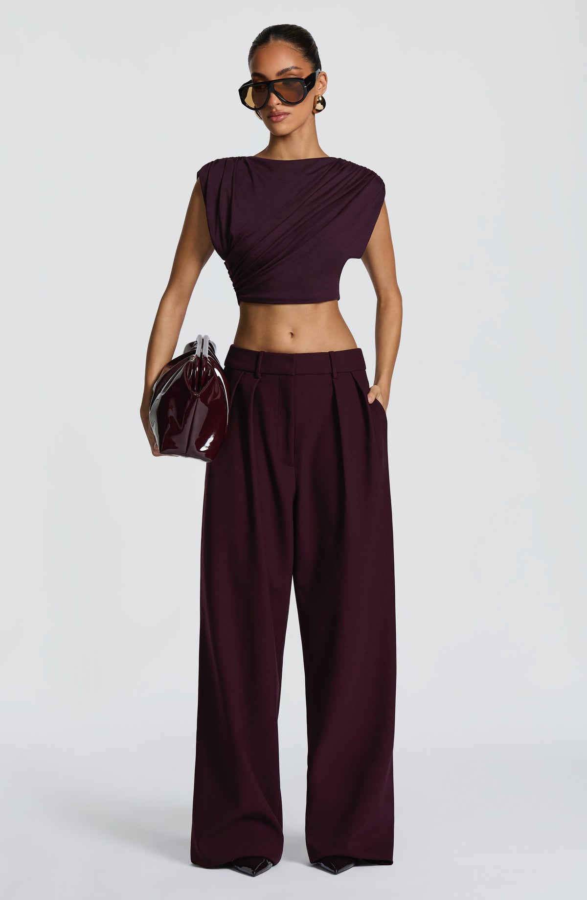 Clara™ - Pantalón de Sastre Morado