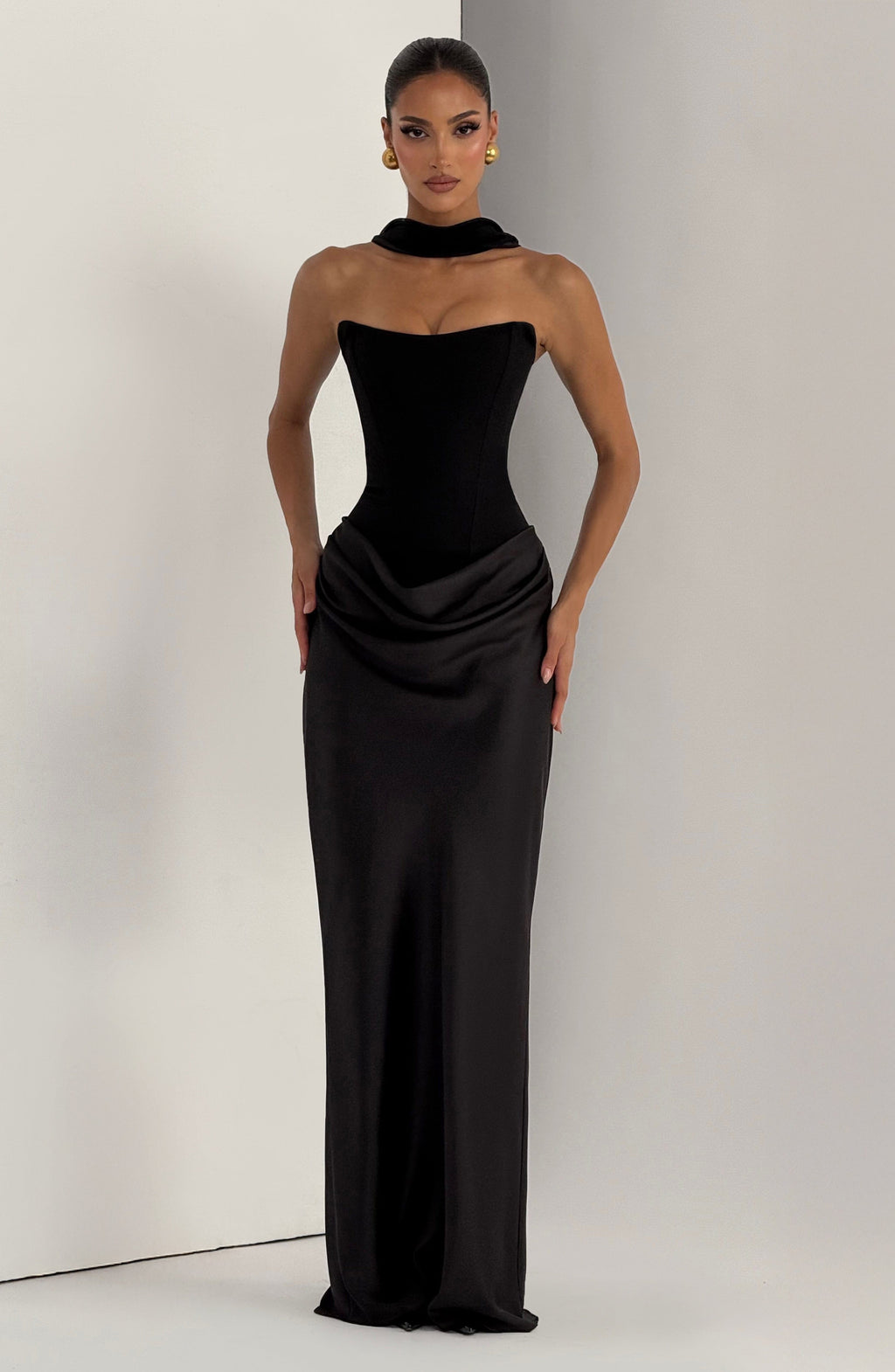 Vestido Marta™ negro con palabra de honor, foto 9