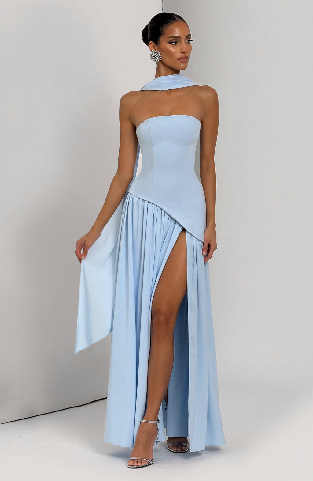 Vestido Malena™ azul bebé con corsé, foto 7