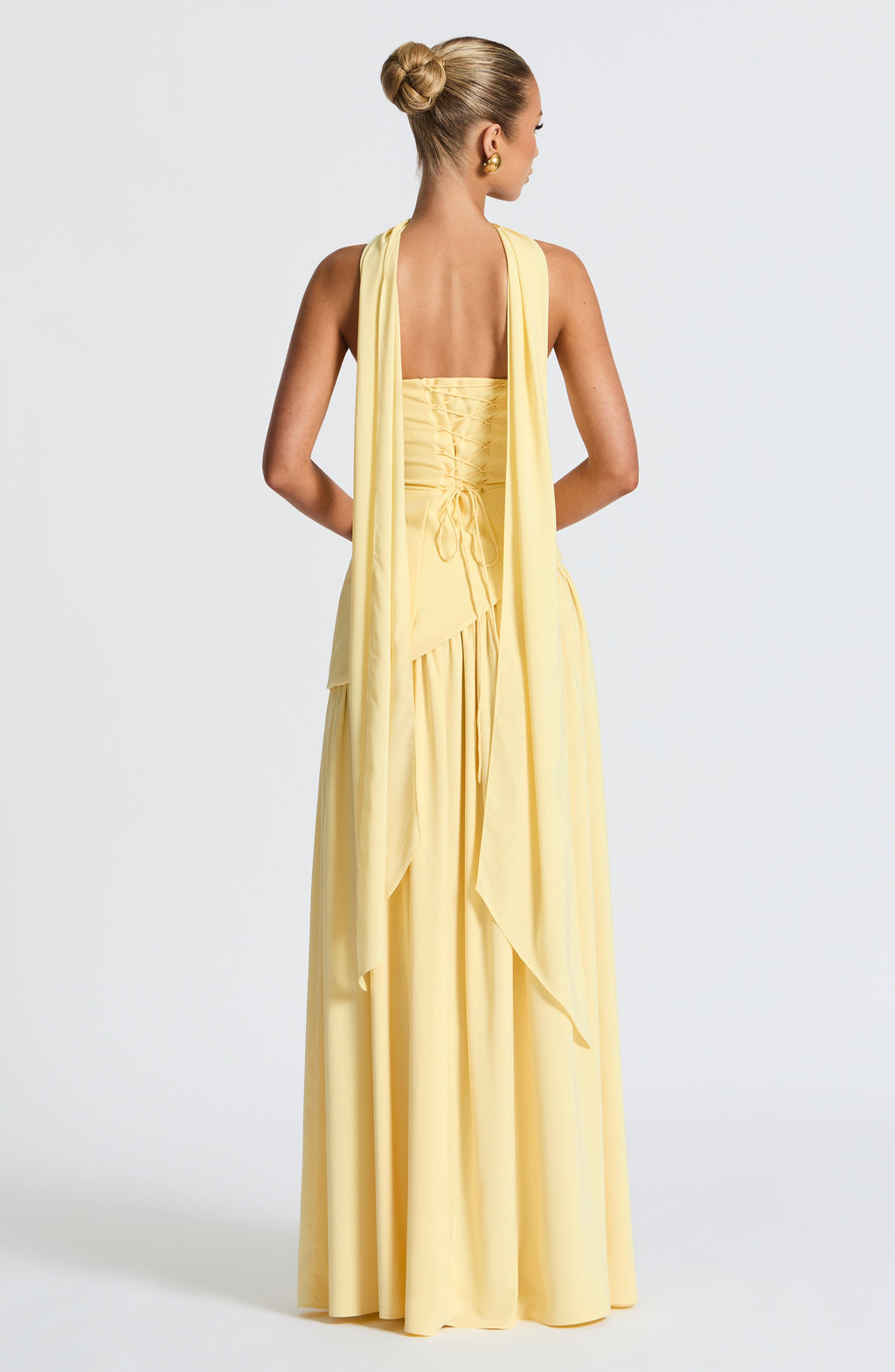 Malena™ amarillo limón: vestido largo para una boda de tarde, foto 5