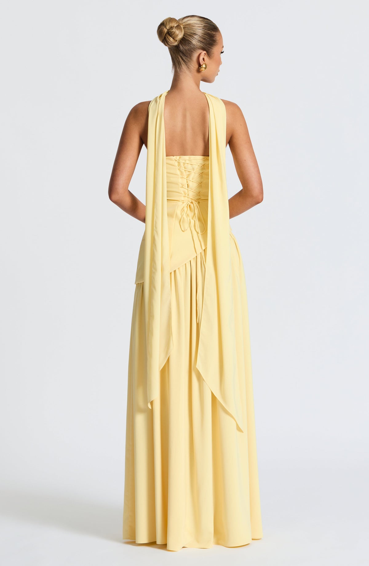Malena™ amarillo limón: vestido largo para una boda de tarde, foto 5