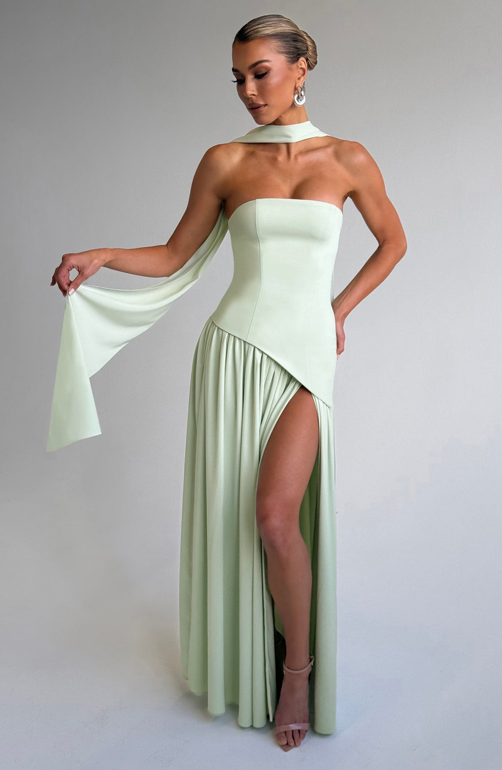 Vestido Malena™ menta con corsé, foto 7
