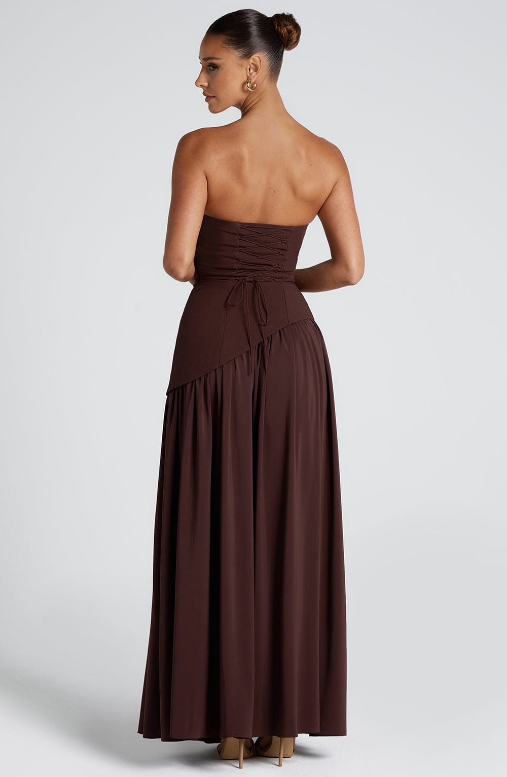 Malena™ ciruela: vestido largo para una boda de noche, foto 5