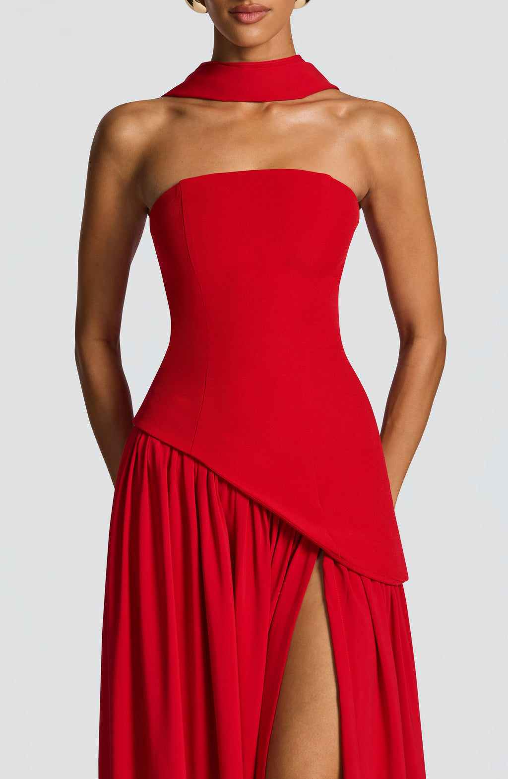 Vestido Malena™ rojo con corsé, foto 7