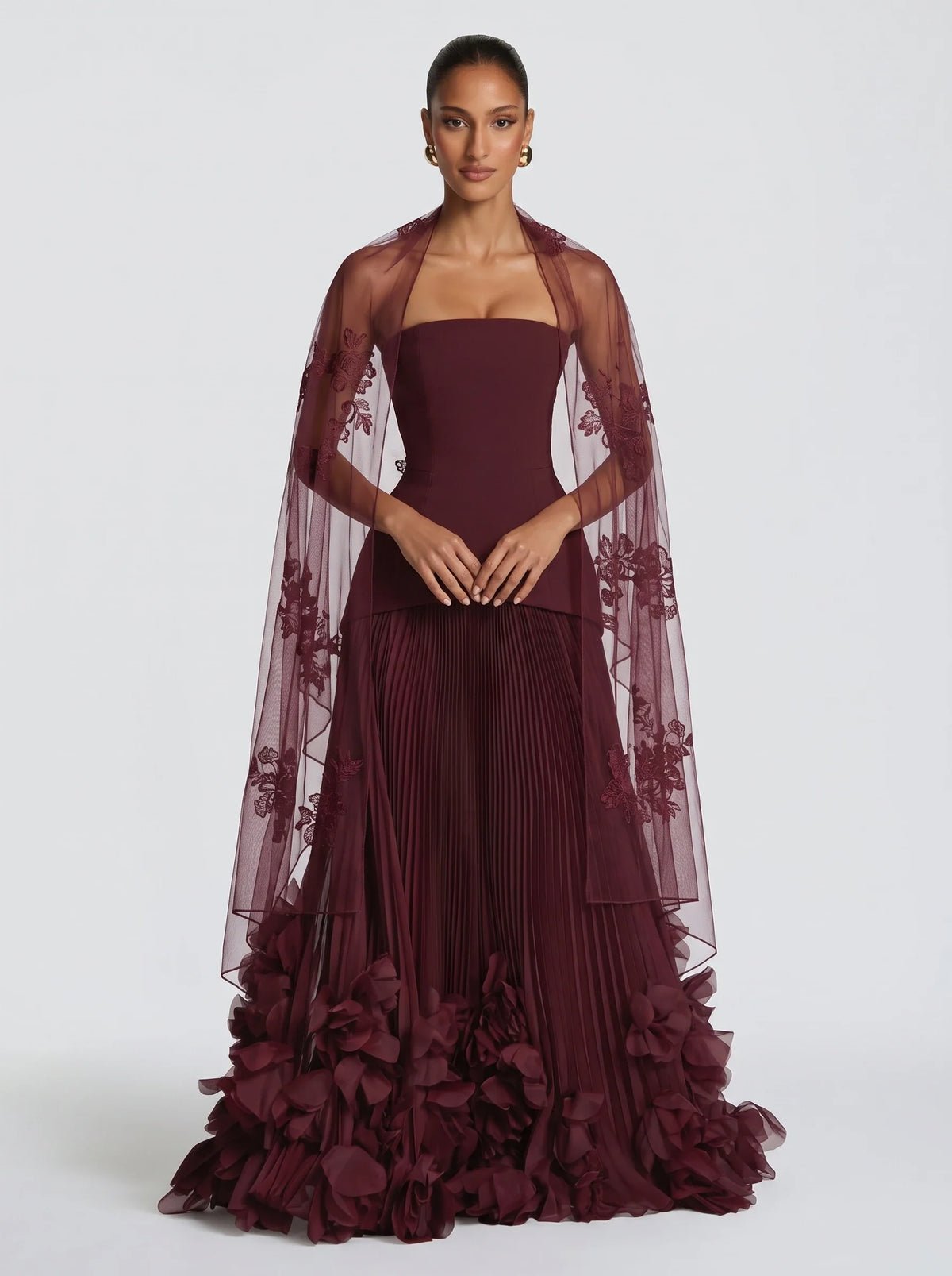 Mara™ cereza de Ana Ibiza, cuerpo entero con el vestido a juego