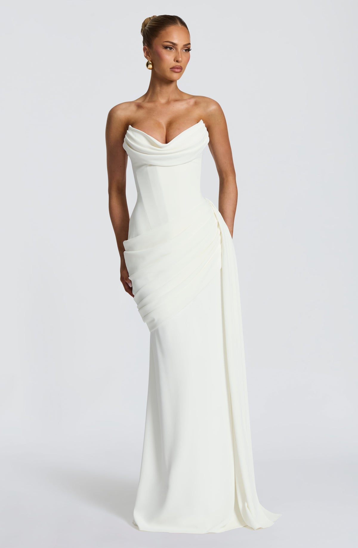 Look para una cena de gala: vestido Marisa™ en marfil, foto 6