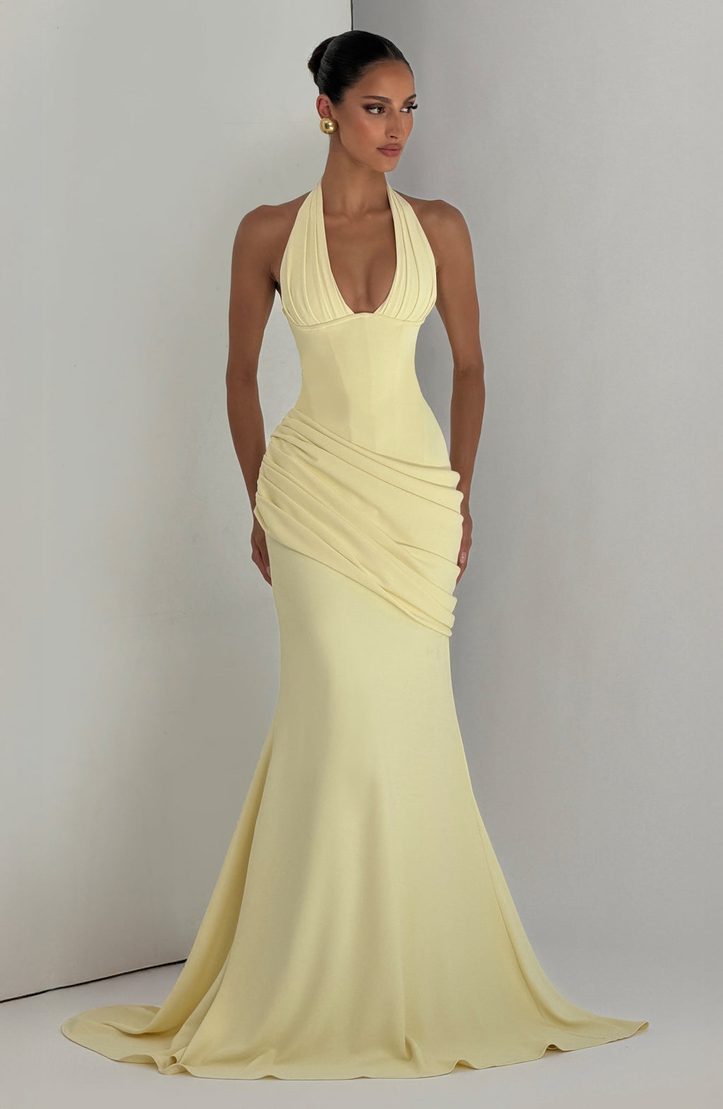 Vestido Noelia™ amarillo limón con corsé, foto 7