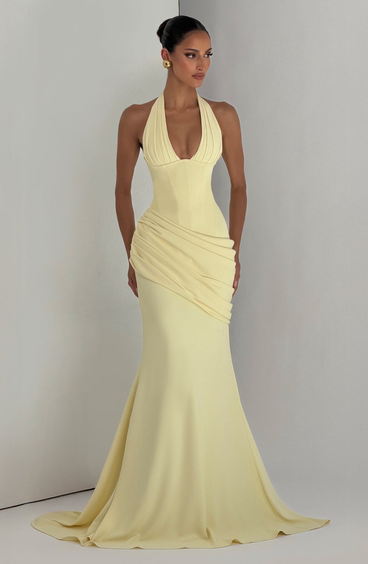 Vestido Noelia™ amarillo limón con corsé, foto 7