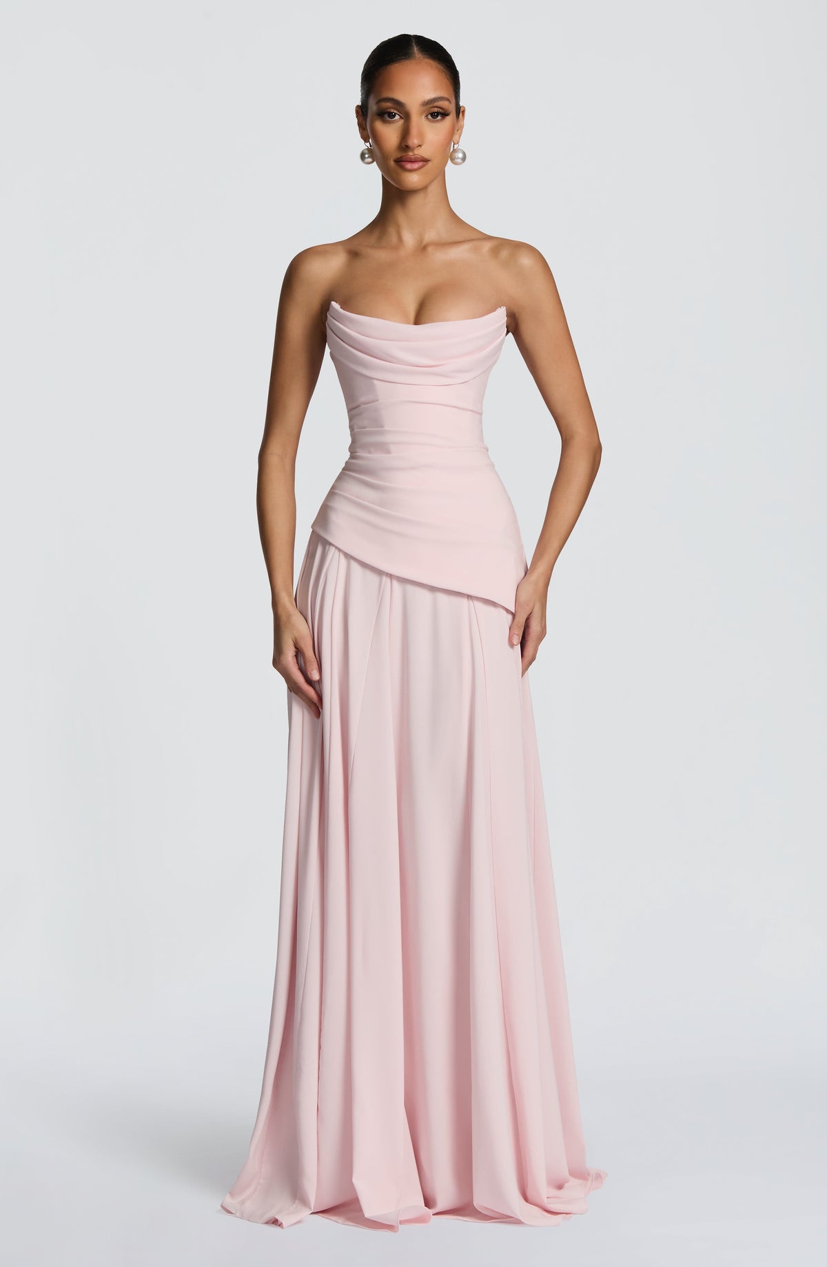 Vestido Patricia™ rosa con escote drapeado, foto 9