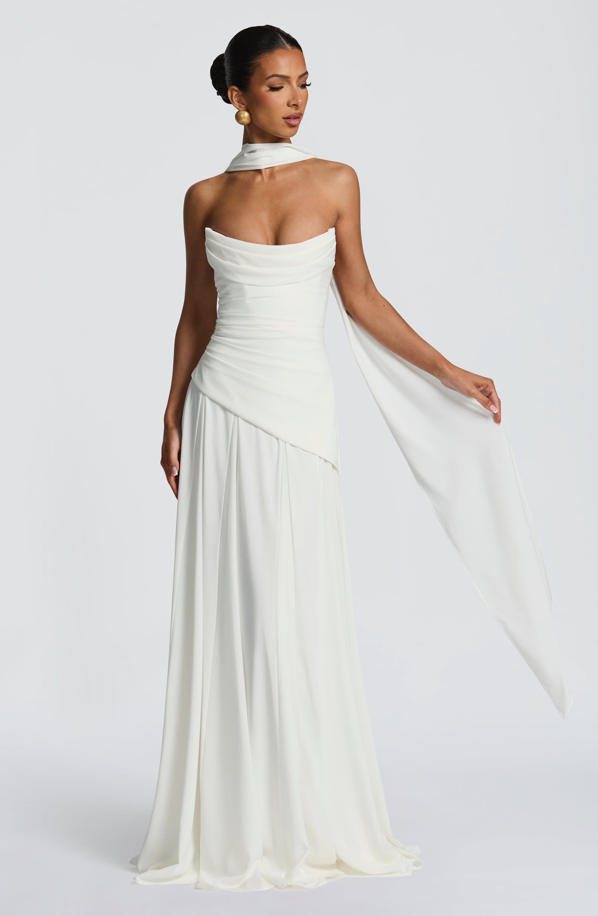 Vestido Patricia™ marfil con corsé, foto 7