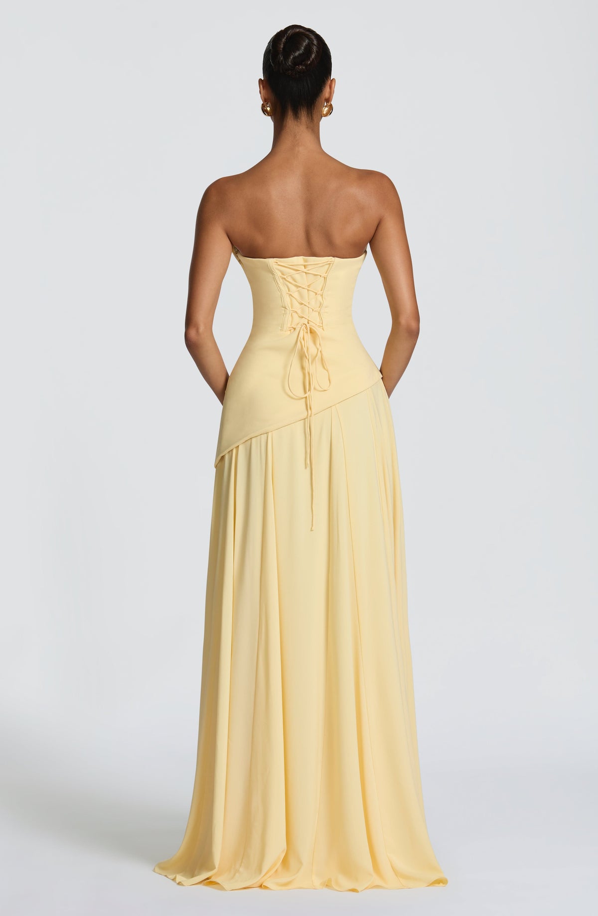 Patricia™ amarillo limón: vestido largo para una boda de tarde, foto 5