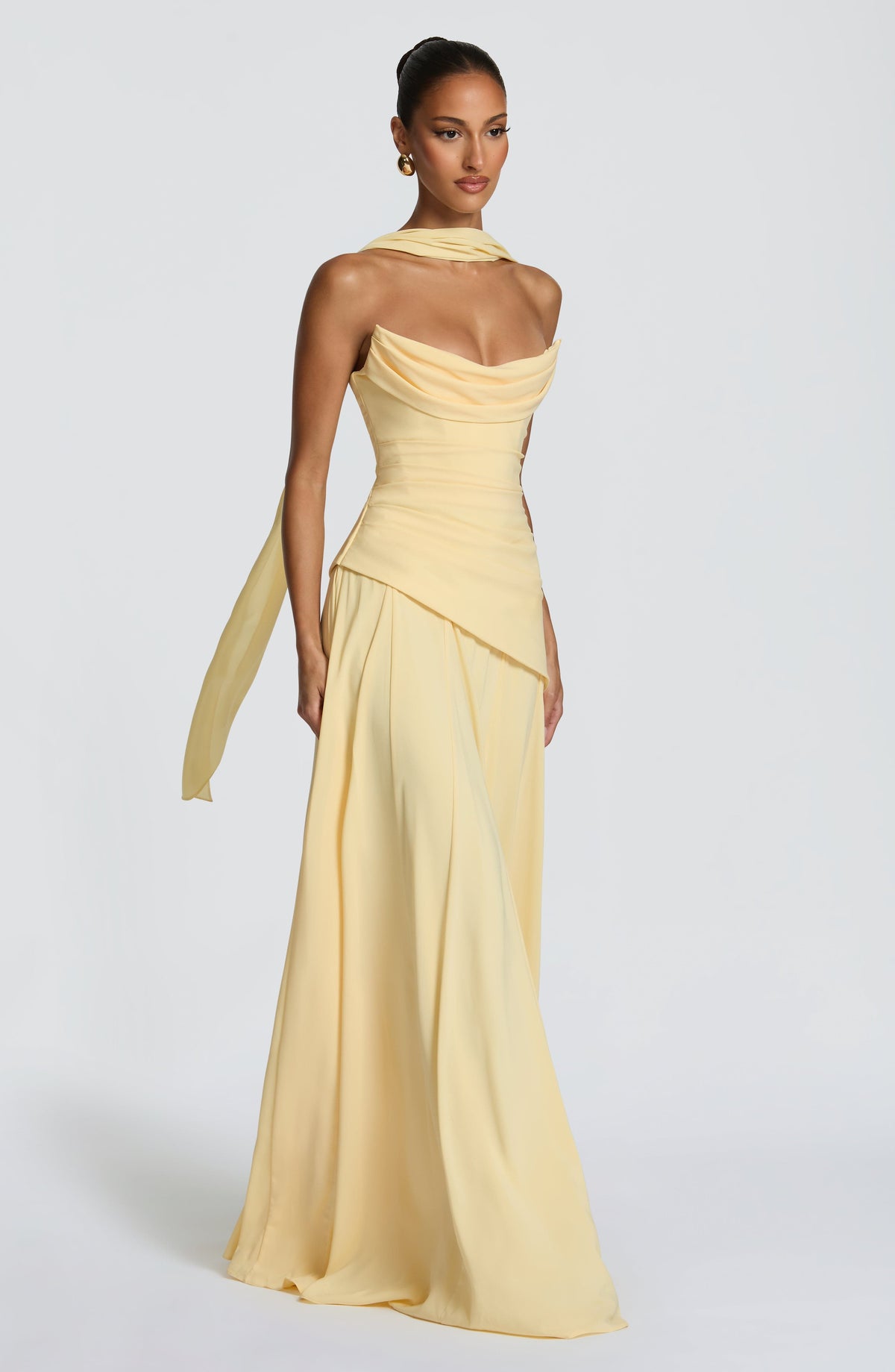 Vestido Patricia™ amarillo limón con corsé, foto 7