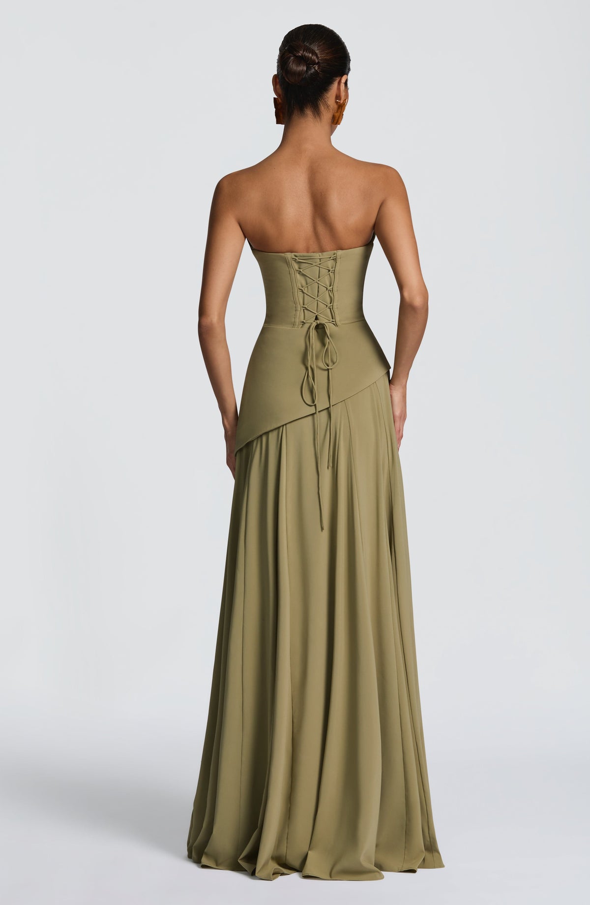 Vestido Patricia™ verde salvia con corsé, foto 7