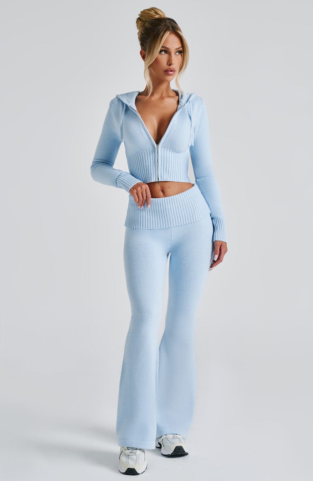 Paula™ - Pantalón de Punto Azul Bebé
