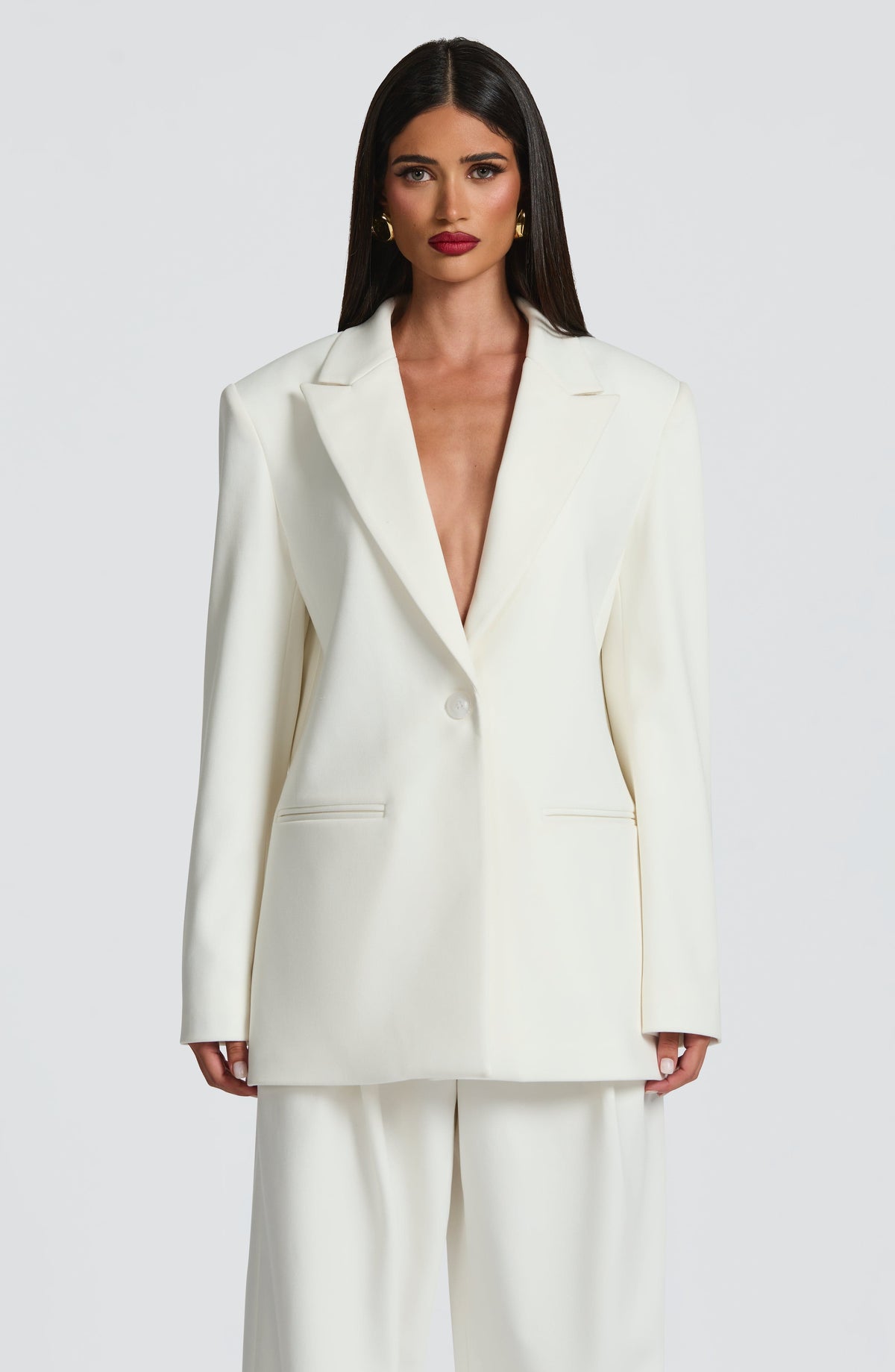 Regina™ - Blazer Oversize Marfil