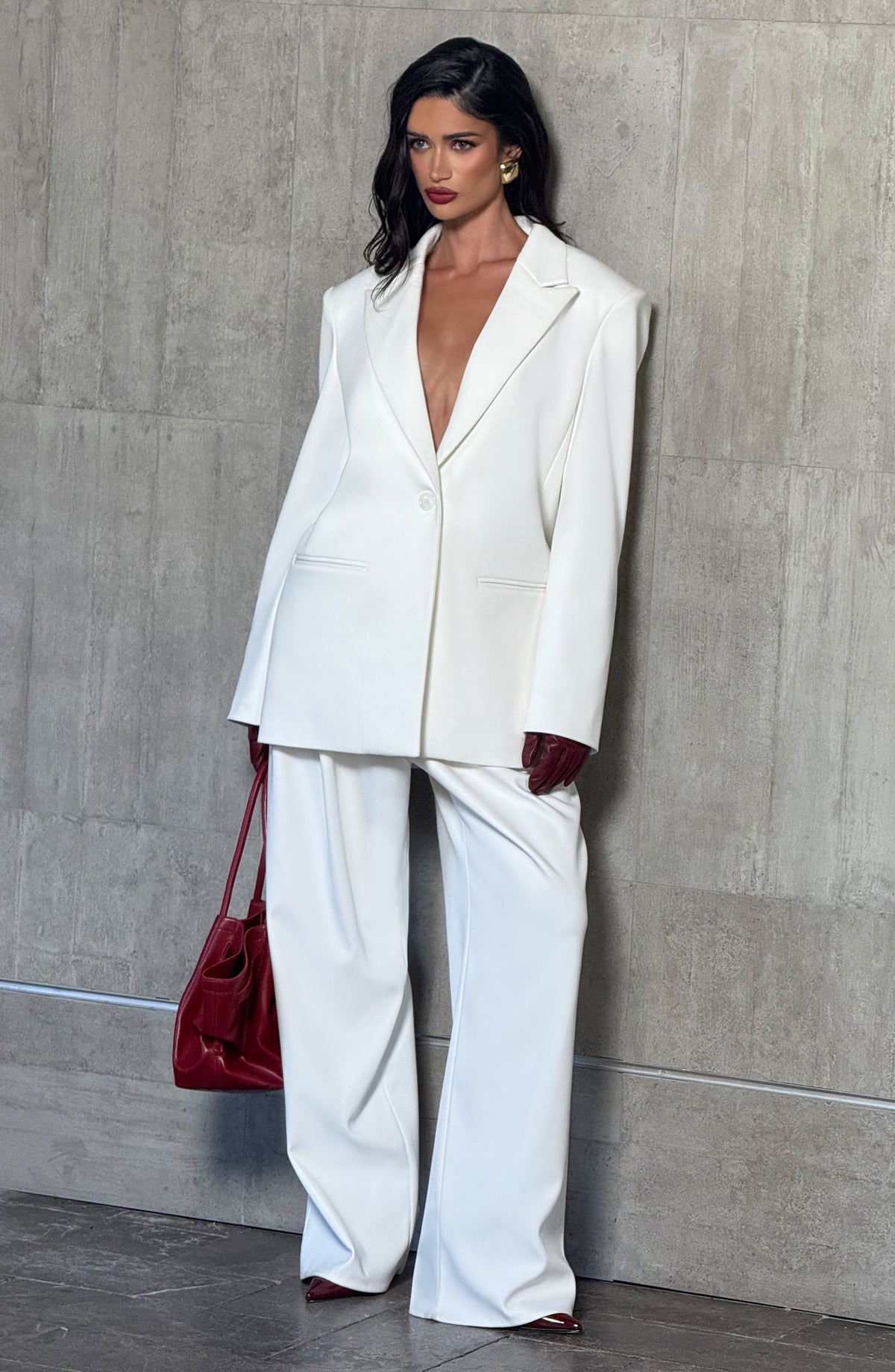 Regina™ - Blazer Oversize Marfil