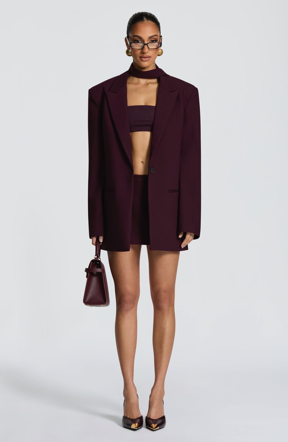 Regina™ - Blazer Oversize Morado