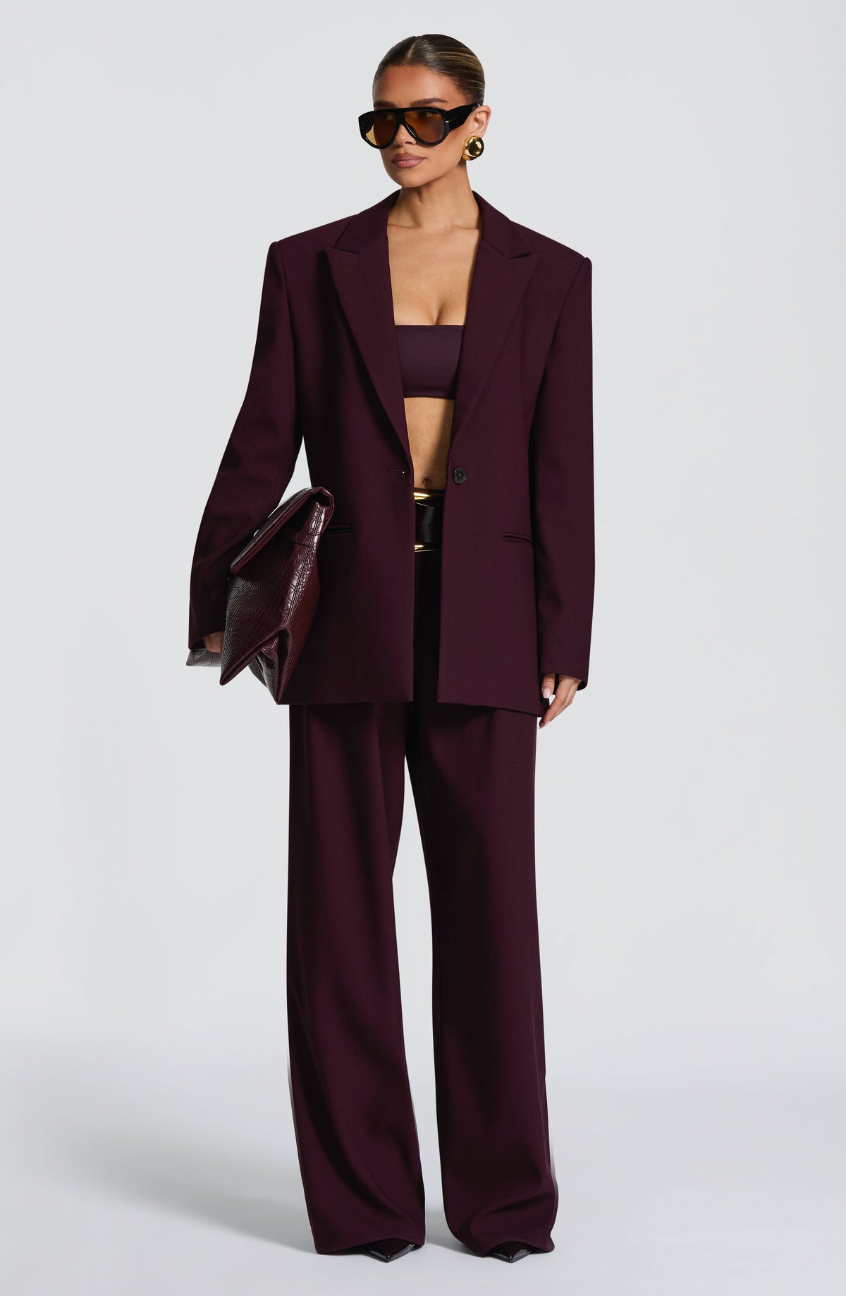 Regina™ - Blazer Oversize Morado
