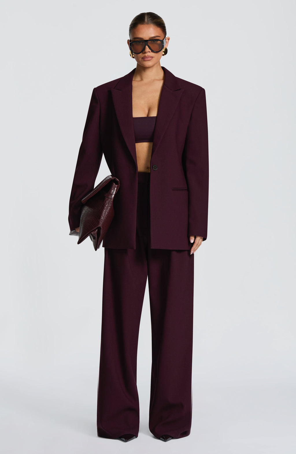 Regina™ - Blazer Oversize Morado