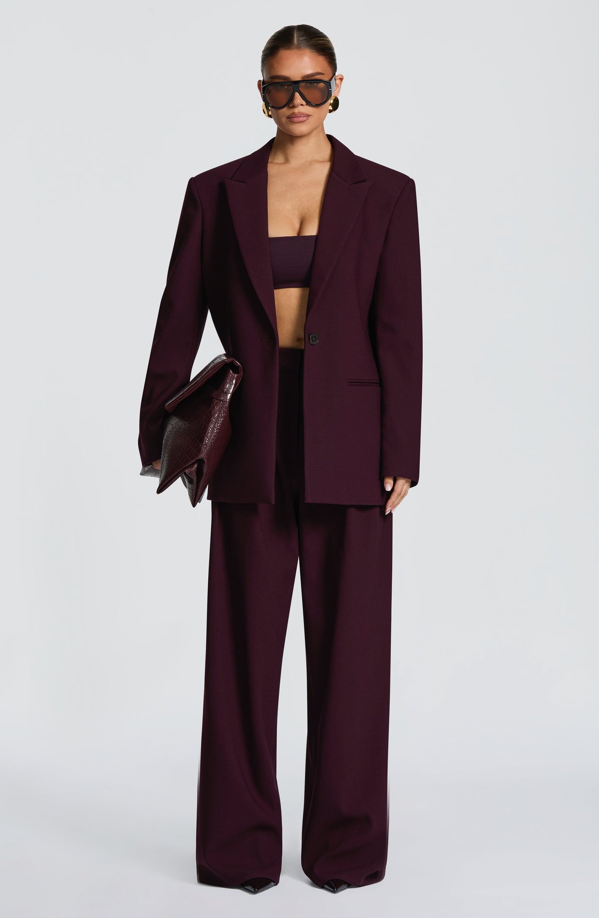 Regina™ - Blazer Oversize Morado