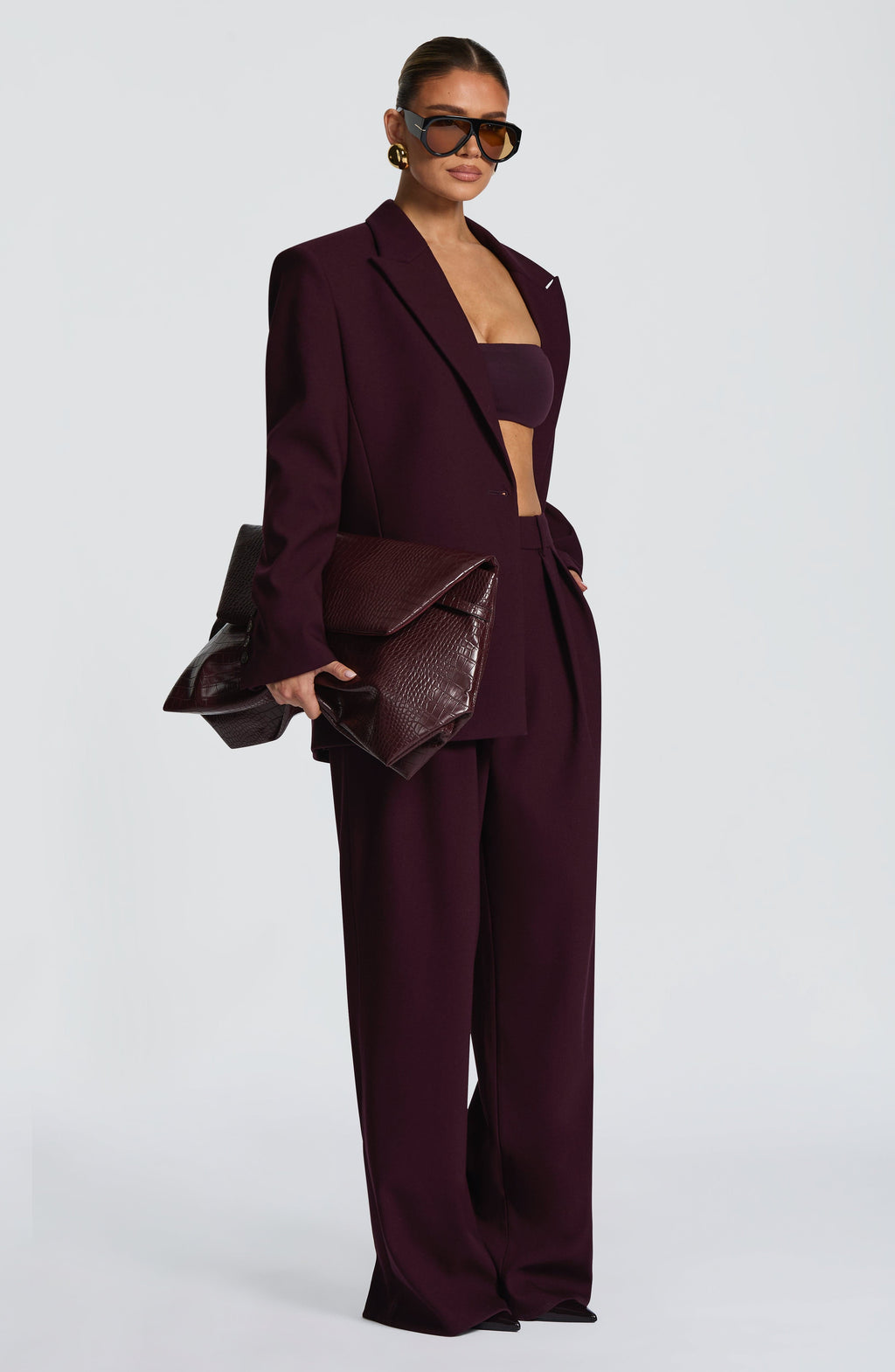 Regina™ - Blazer Oversize Morado