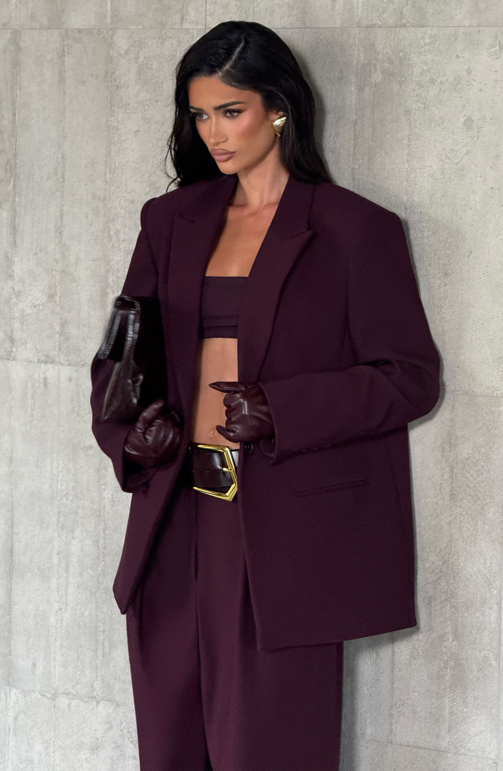 Regina™ - Blazer Oversize Morado