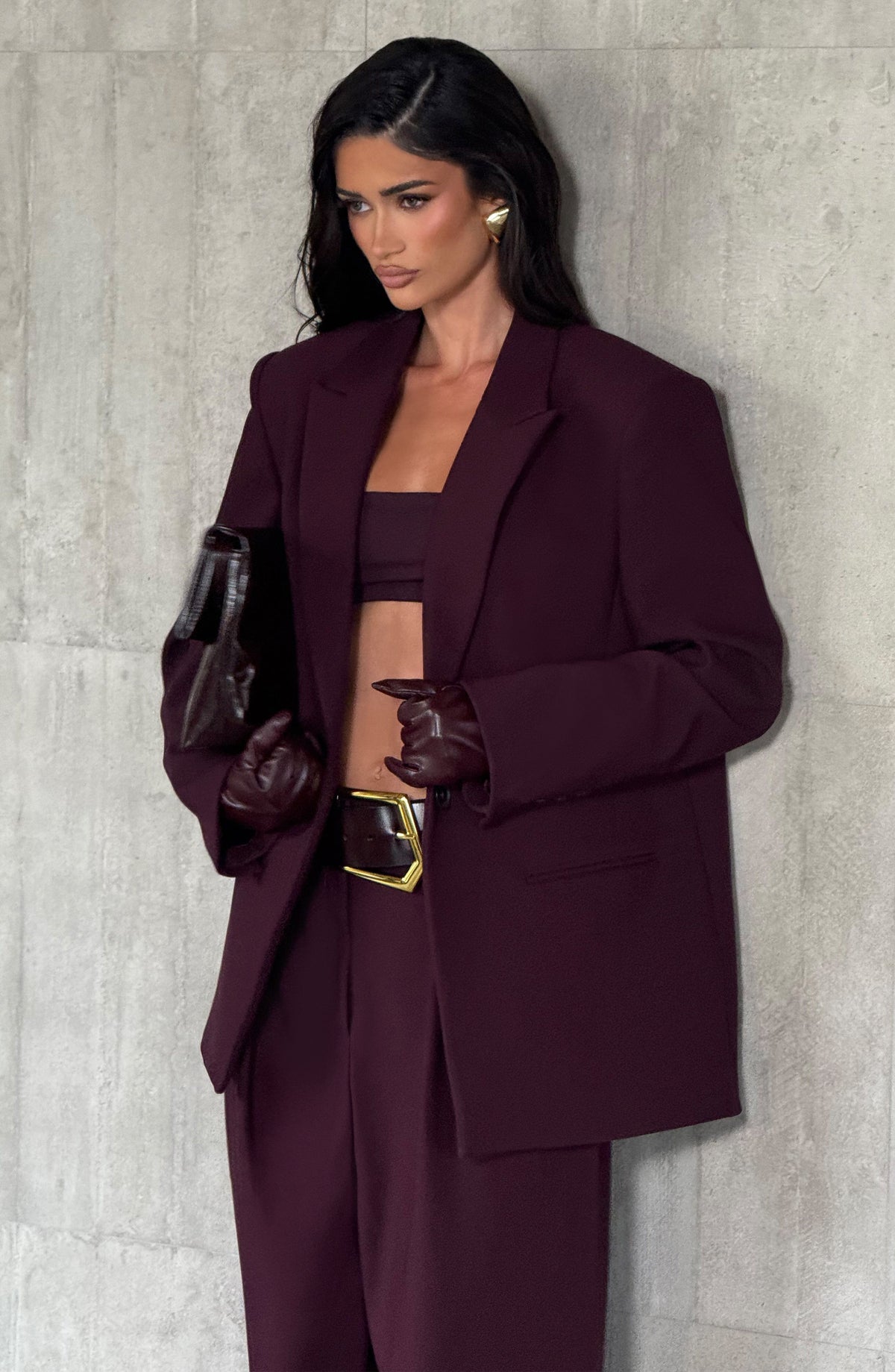Regina™ - Blazer Oversize Morado