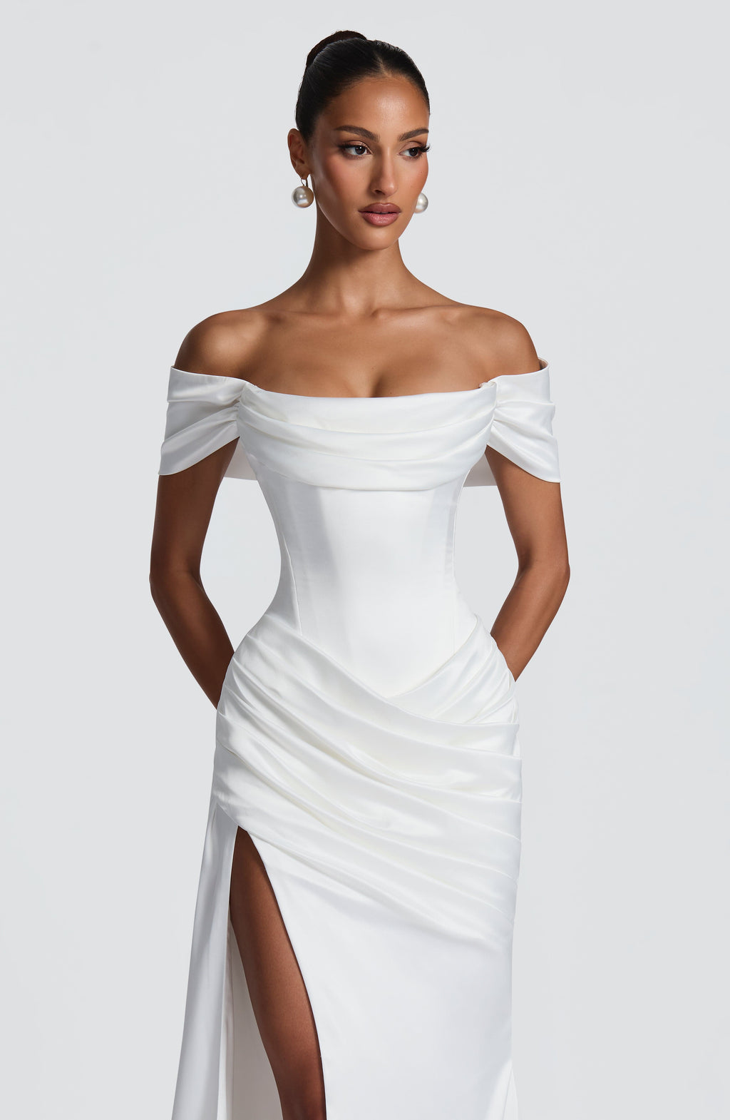 Vestido Rita™ marfil con corsé, foto 9