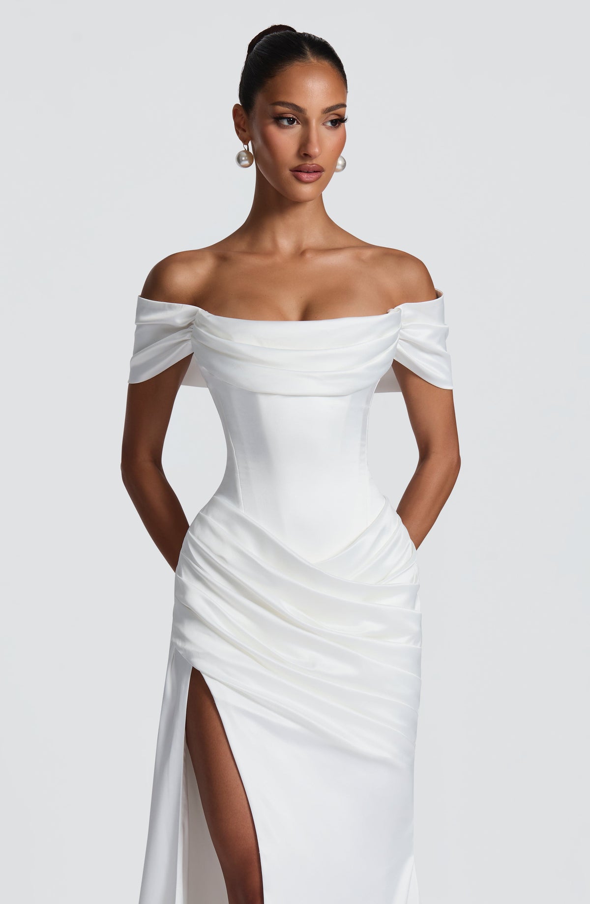 Vestido Rita™ marfil con corsé, foto 9
