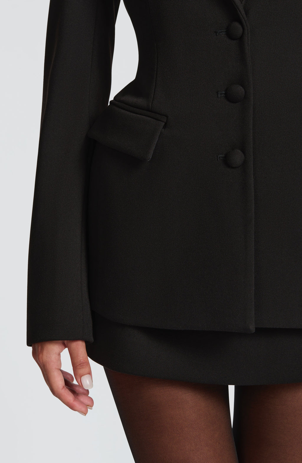 Rosario™ - Blazer Entallado Negro