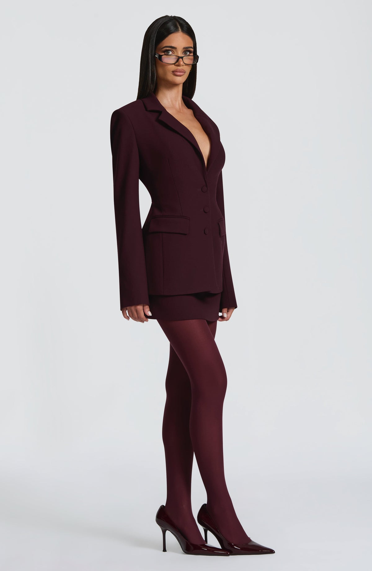 Rosario™ - Blazer Entallado Morado