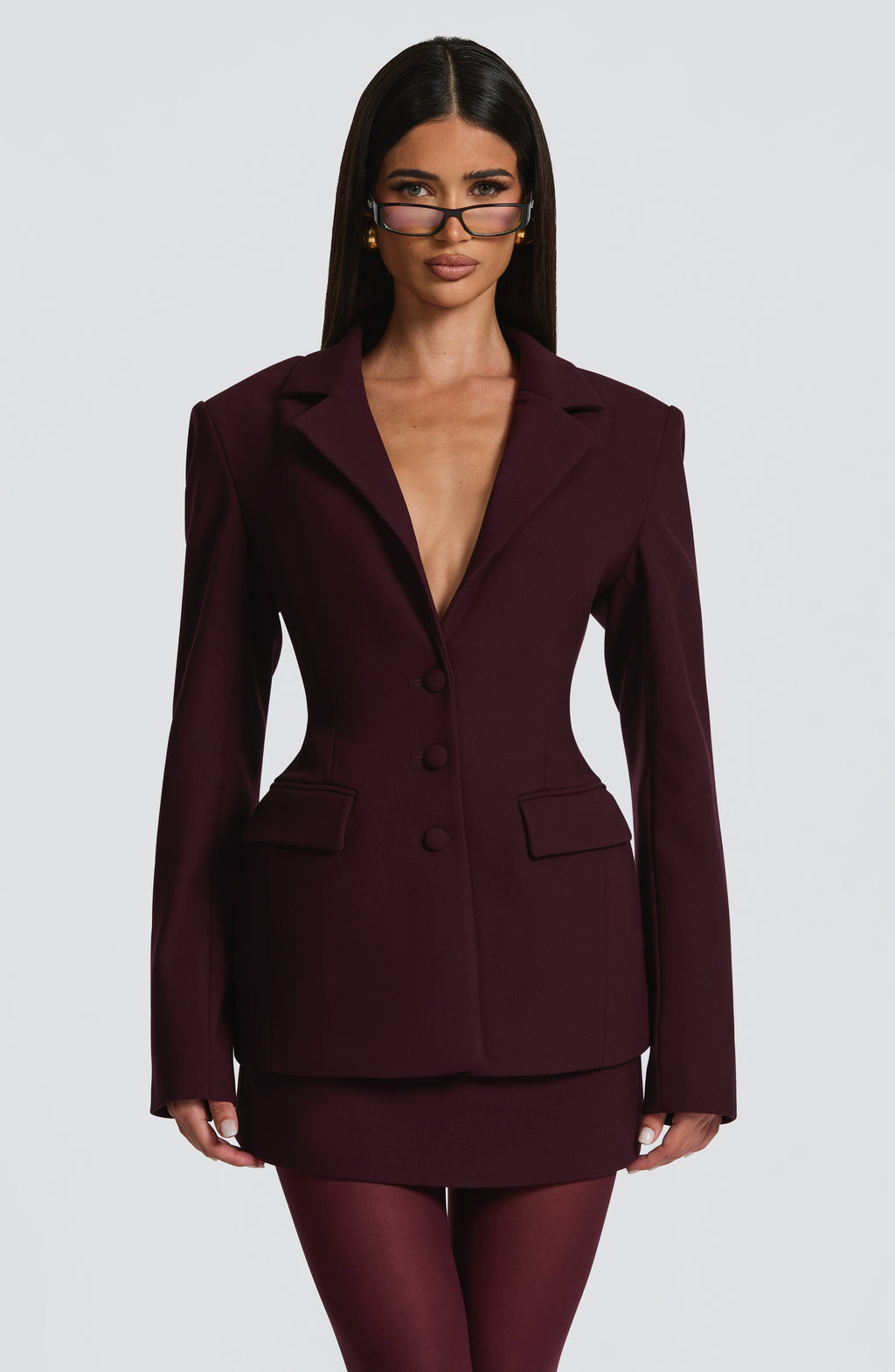 Rosario™ - Blazer Entallado Morado