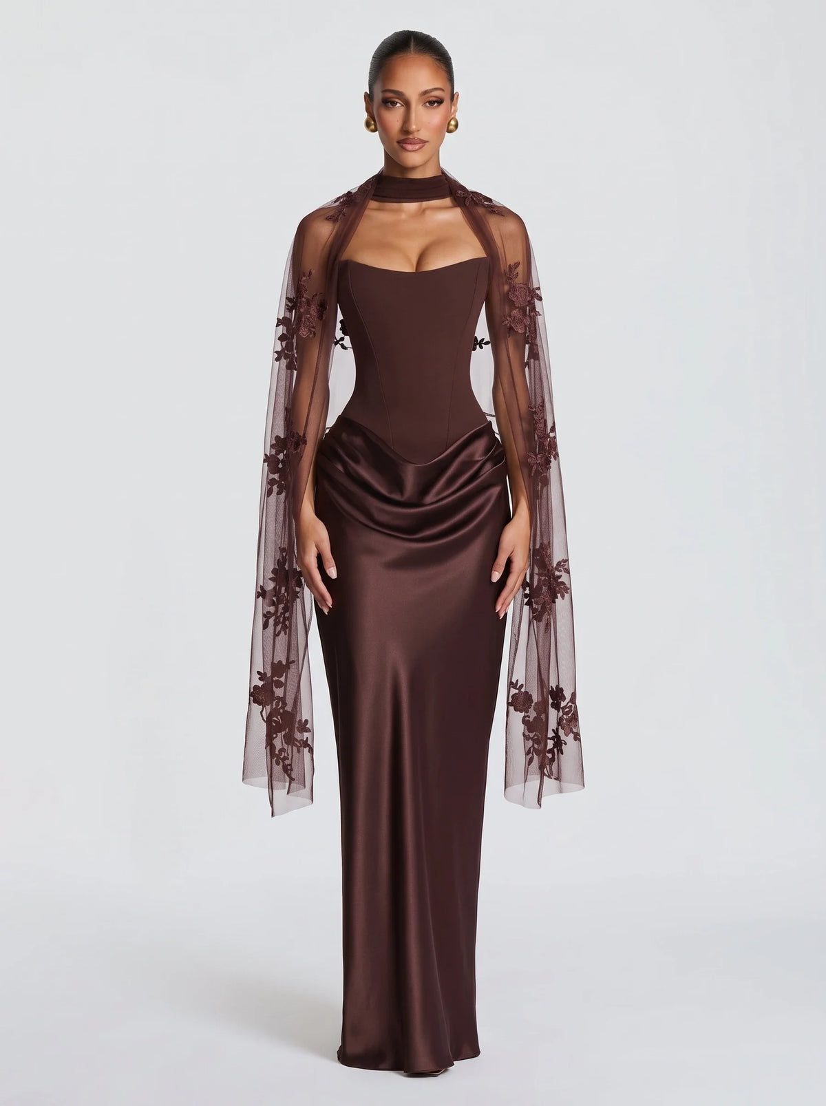Ruth™ ciruela de Ana Ibiza, cuerpo entero con el vestido a juego