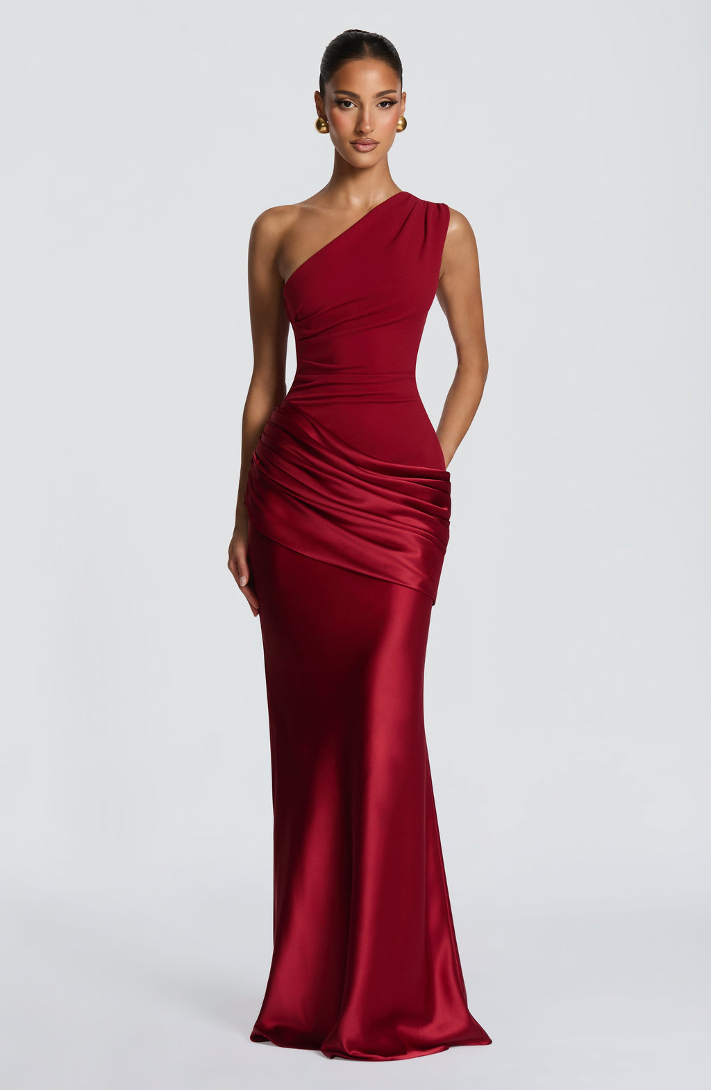 Vestido Sabina™ rojo con un solo hombro, foto 7